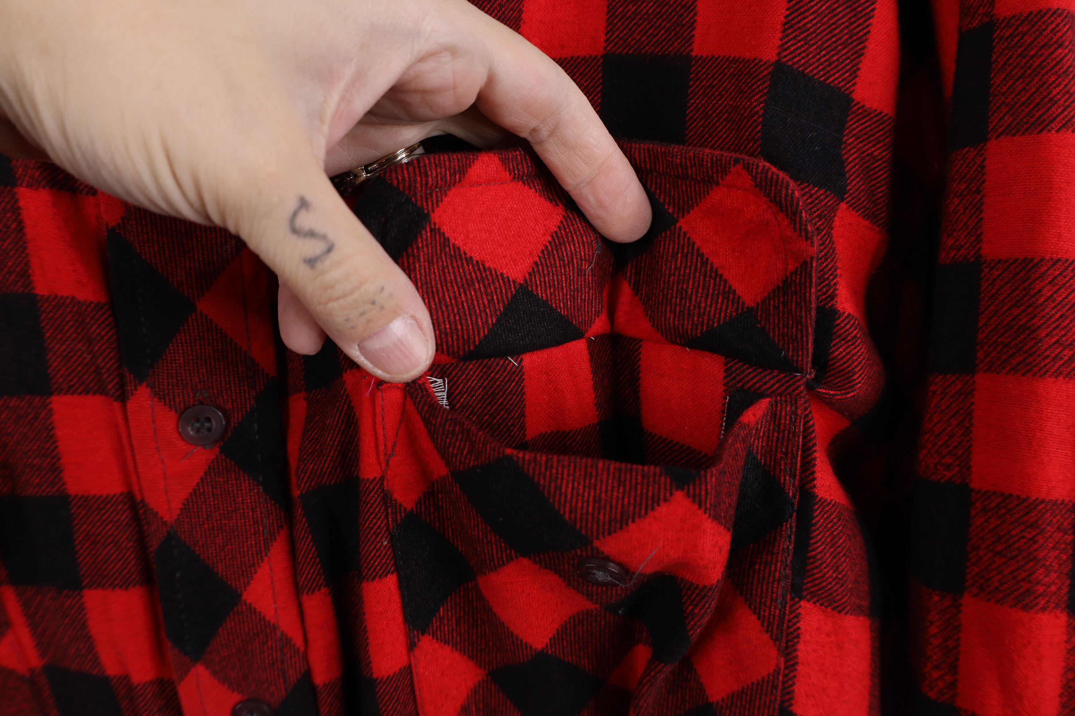 Vintage Vintage 90s Streetwear Plaid Flannel Button Shirt Jacket Jac Size US M / EU 48-50 / 2 - 8 Thumbnail