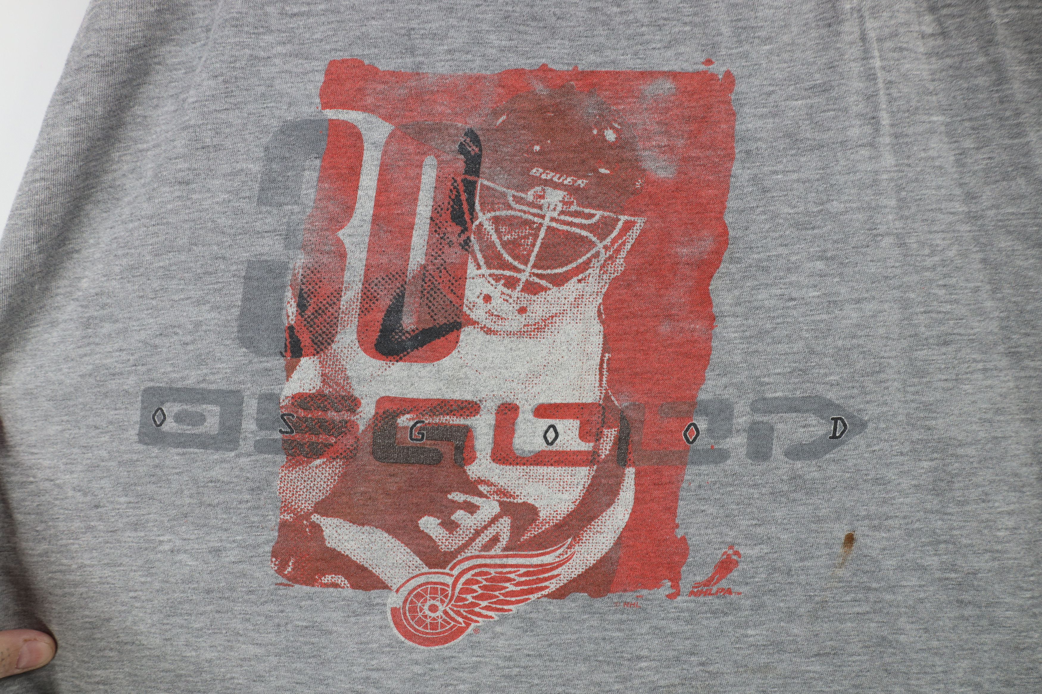 Vintage Vintage 90s Y2K Osgood Detroit Red Wings Hockey T-Shirt Size US XL / EU 56 / 4 - 8 Thumbnail