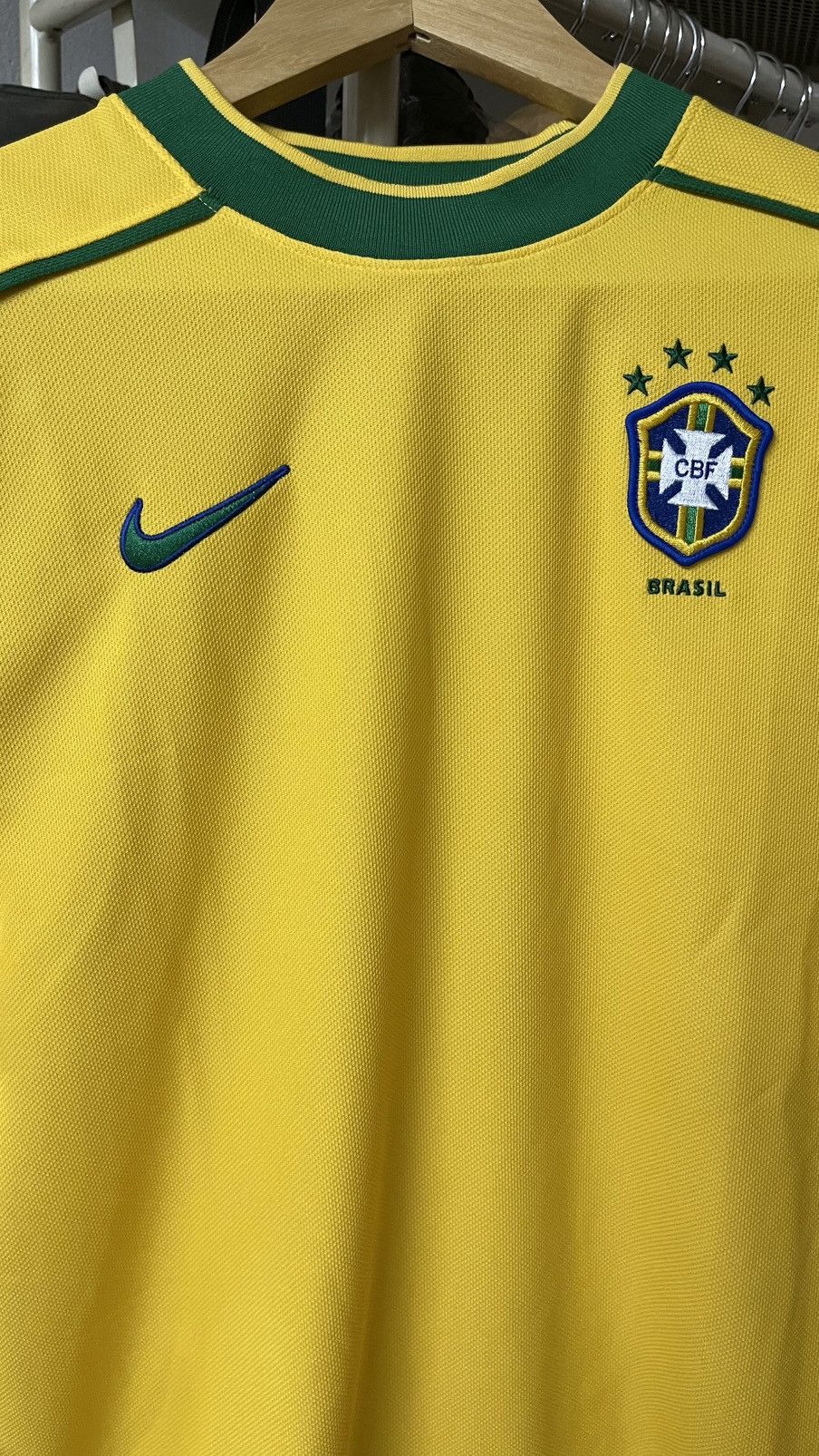 Nike Nike Brazil 1998 Reissue Jersey Size US S / EU 44-46 / 1 - 2 Thumbnail