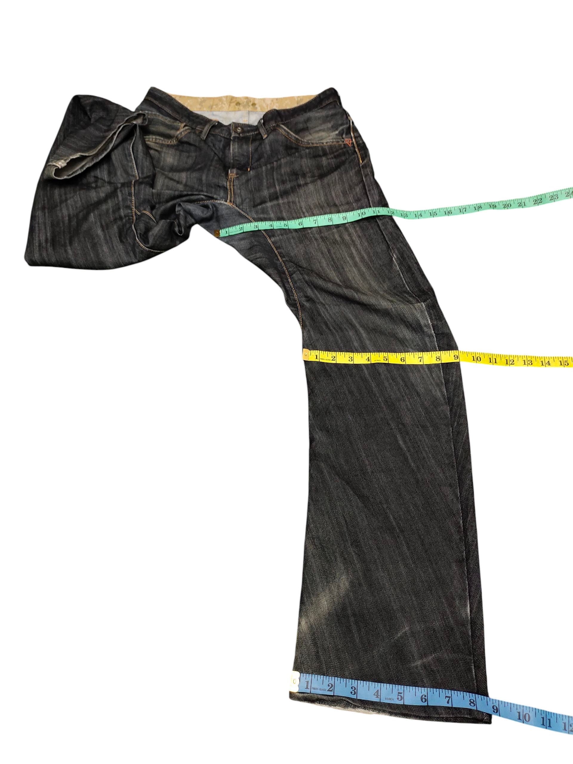 If Six Was Nine Vintage Edwin Function Distressed Denim Jeans Size US 31 - 18 Thumbnail