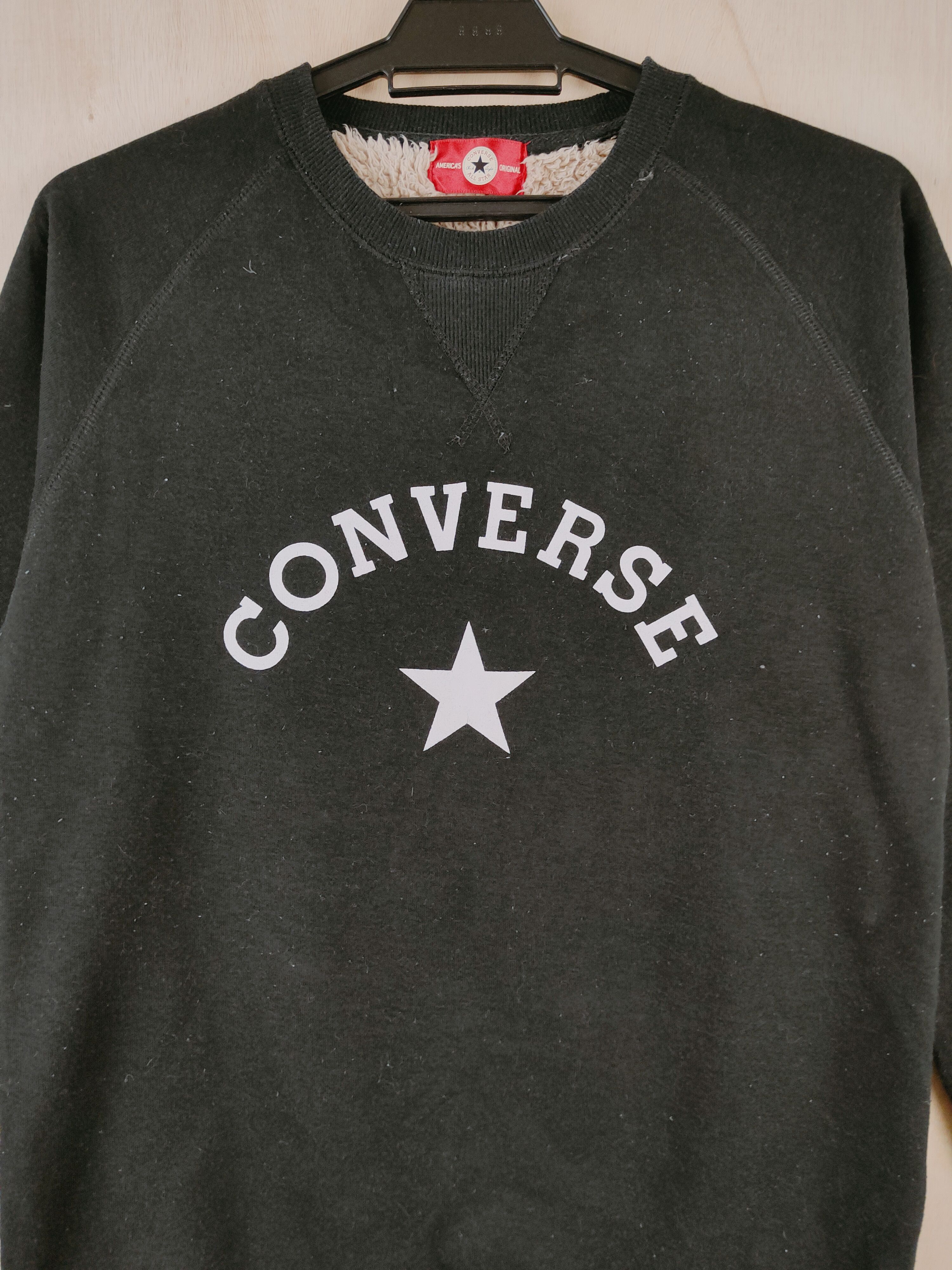 Converse Converse Black vintage winter Sweatshirts #S2576 Size M / US 6-8 / IT 42-44 - 2 Thumbnail