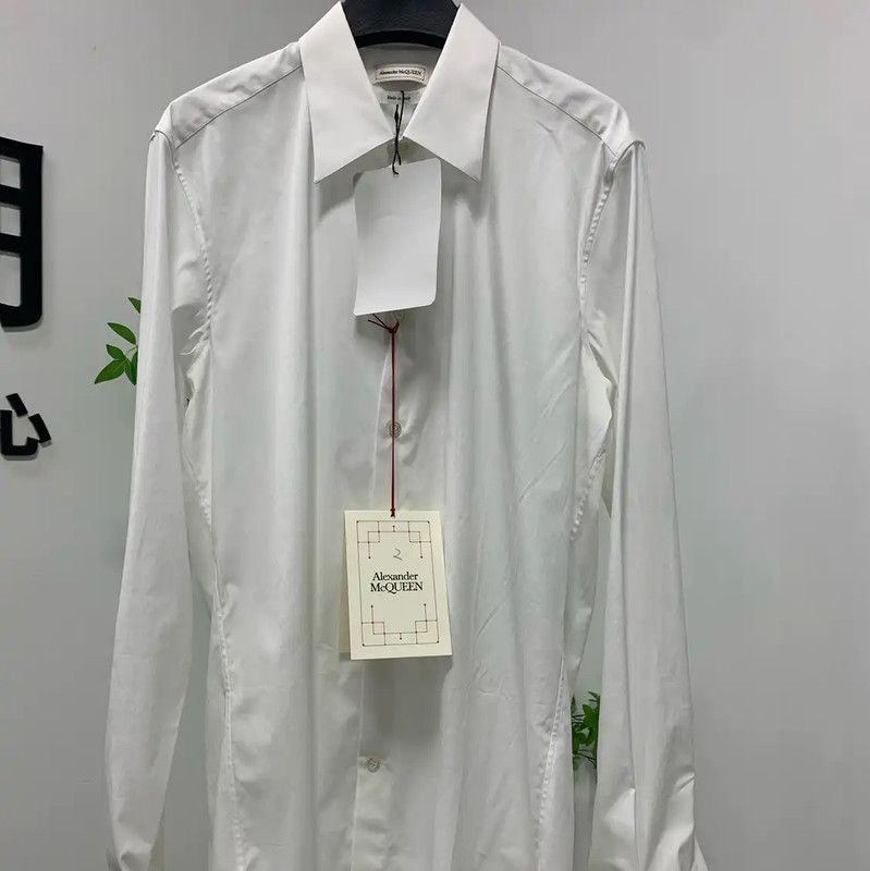 Alexander McQueen White Cotton Men's Shirt 0089