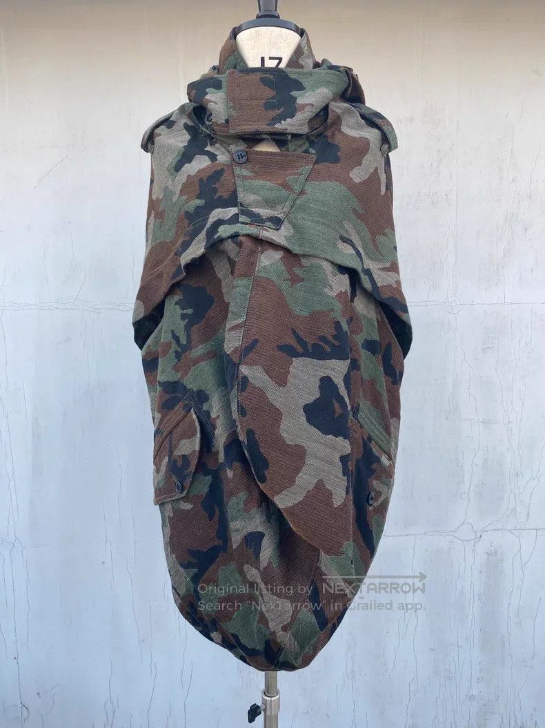 Junya Watanabe Junya Watanabe Deconstructed camouflage cape-style jacket Size S / US 4 / IT 40 - 8 Thumbnail
