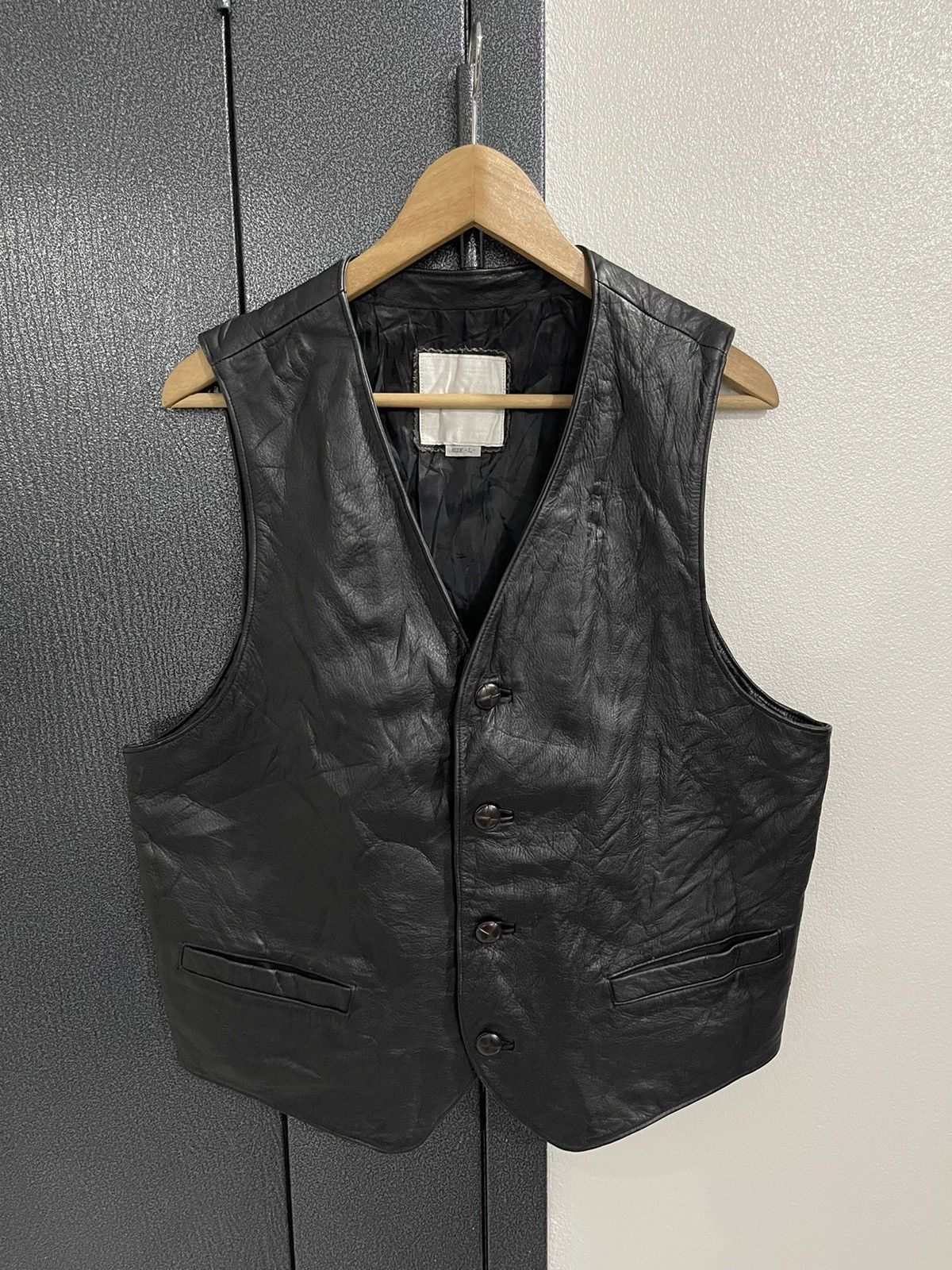 Vintage Seahop Pour Homme Cow Leather Vest