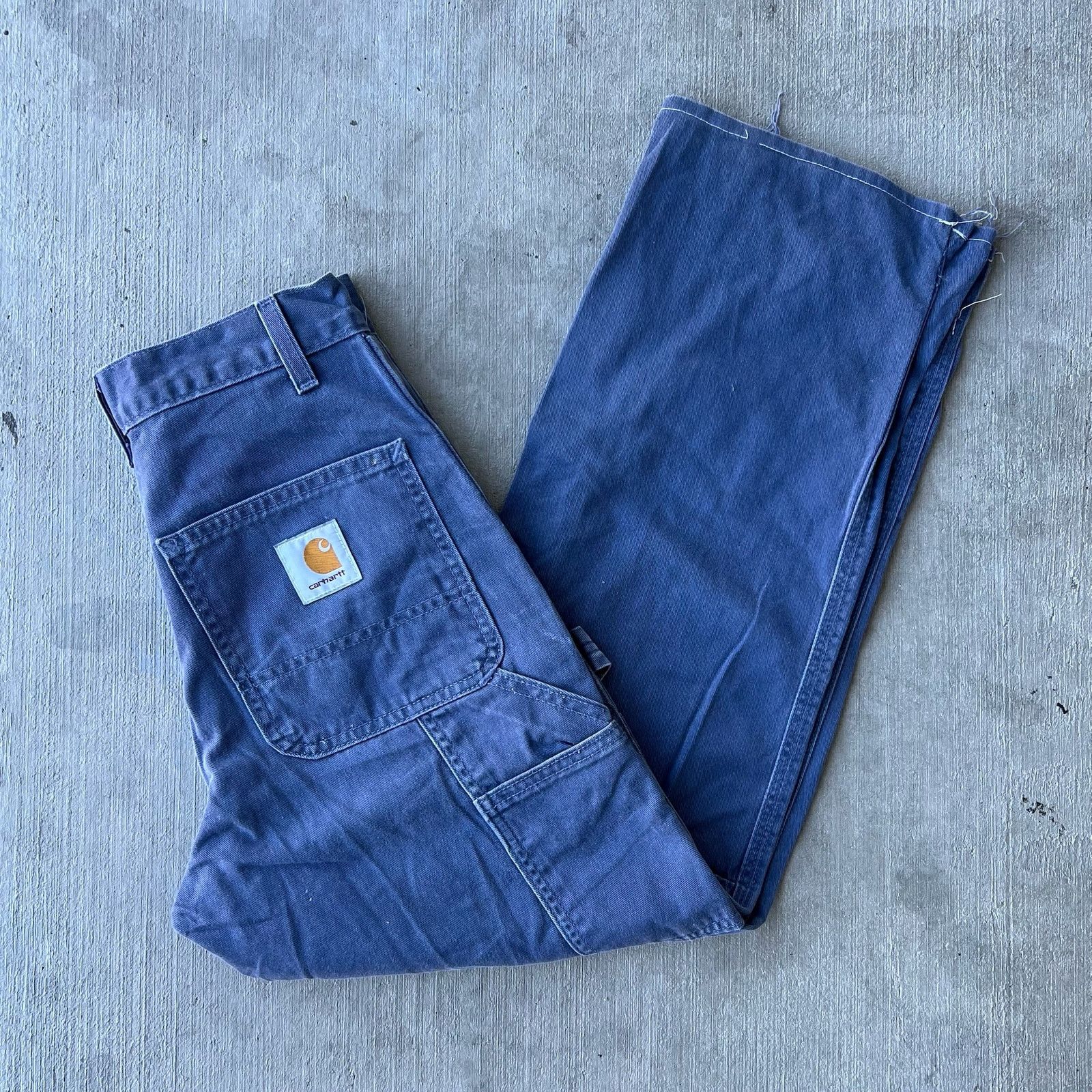 Carhartt × Vintage Carhartt blue WSK189 work wear carpenter pants Size US 26 / EU 42 - 1 Thumbnail