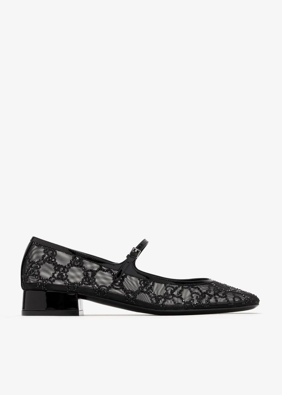 Gucci Gucci GG Crystal Ballet Flats Size US 7.5 / IT 37.5 - 1 Thumbnail