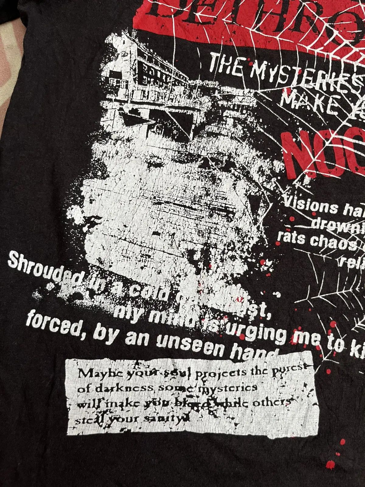 Hysteric Glamour 💥Vtg 90s GOD DETHRONED poem Religion Lost CH Rip Off PUNK Size US L / EU 52-54 / 3 - 5 Thumbnail