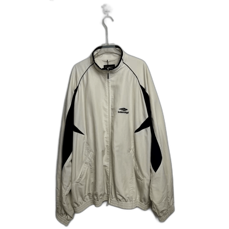 Balenciaga balenciaga white color block jacket Size US L / EU 52-54 / 3 - 1 Thumbnail