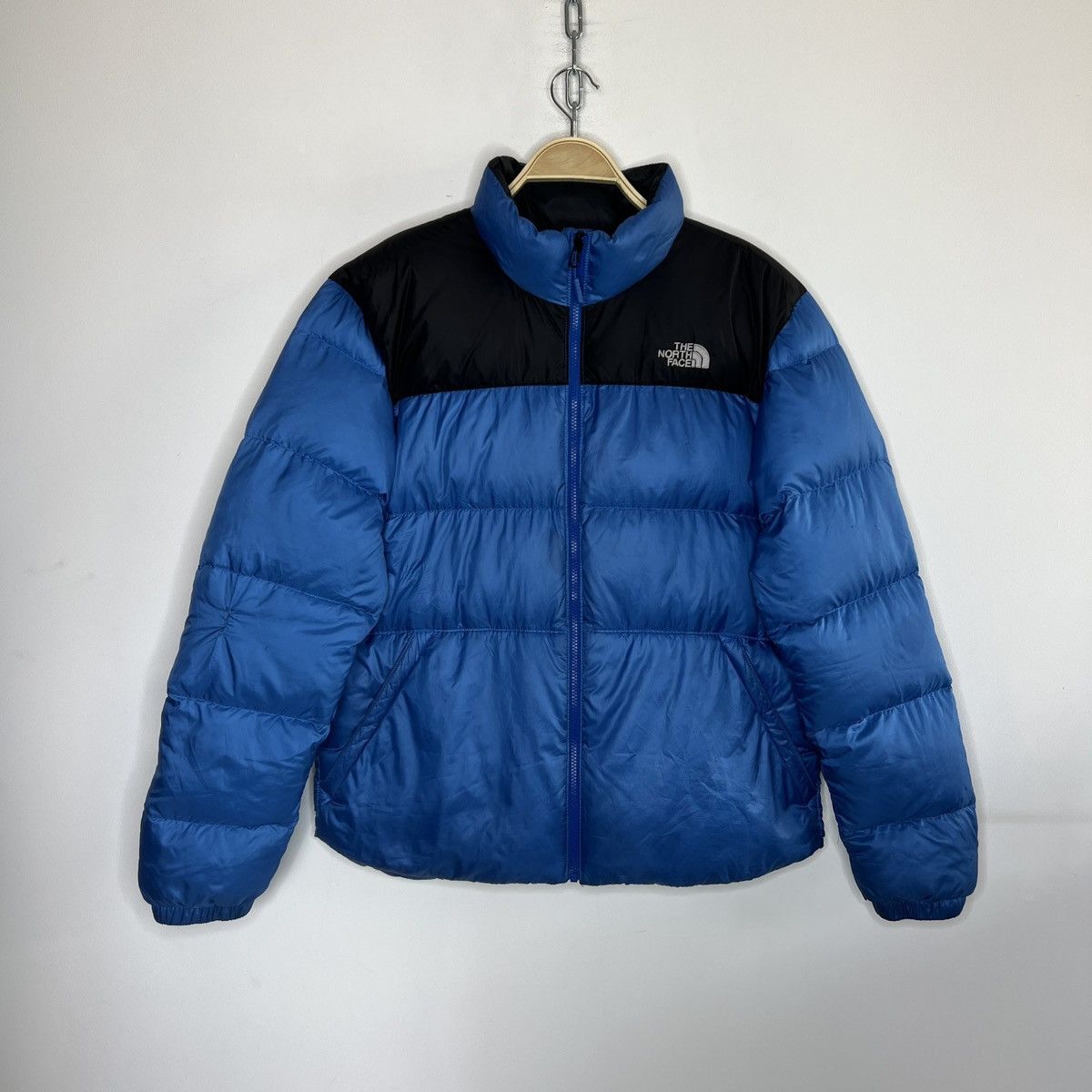 The North Face The North Face Nuptse 700 Blue Logo Puffer Down Jacket Size US L / EU 52-54 / 3 - 1 Thumbnail