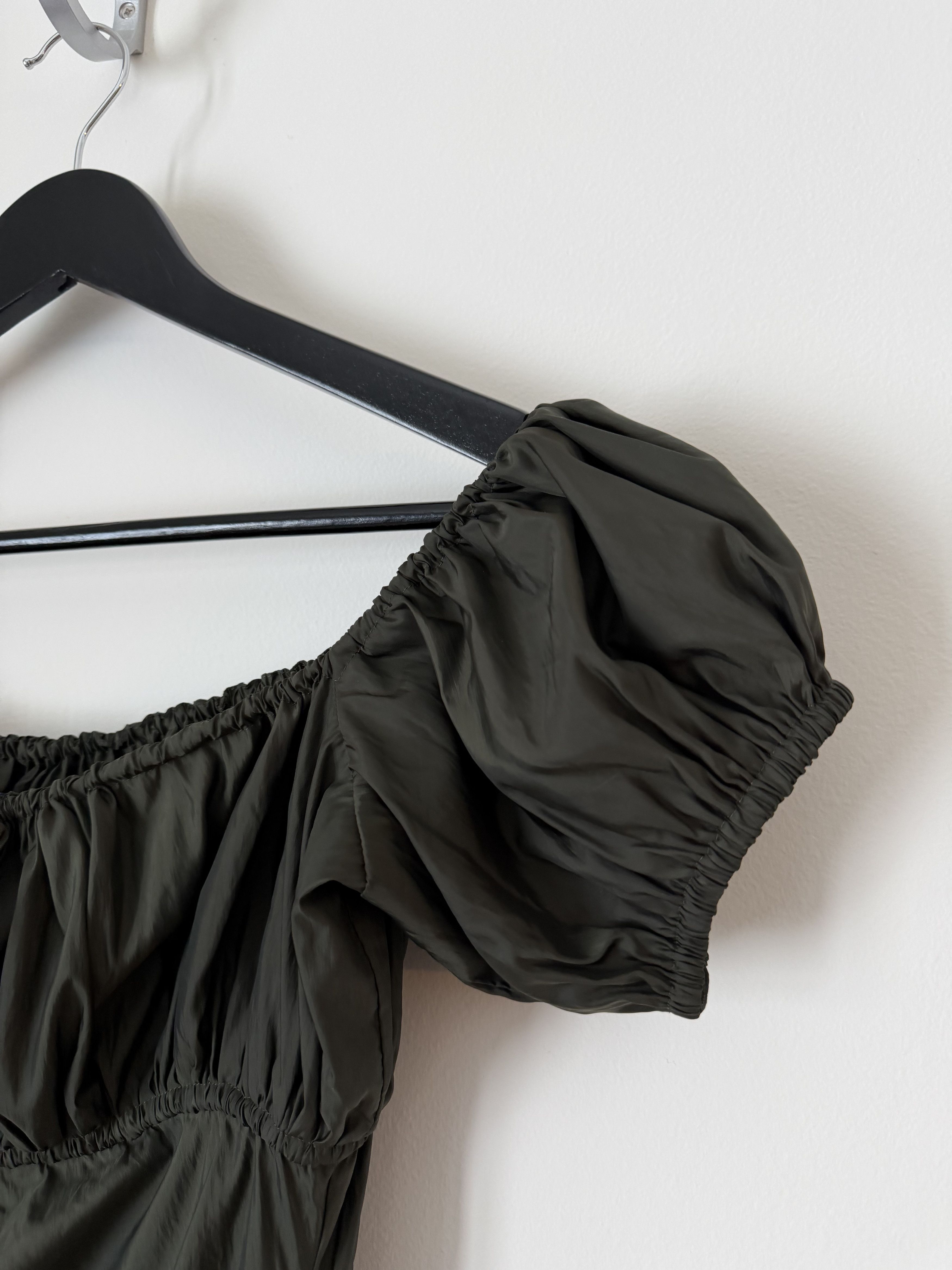 Heaven by Marc Jacobs Heaven by Marc Jacobs Off Shoulder Gathered Dress Dark Green Size S / US 4 / IT 40 - 4 Thumbnail