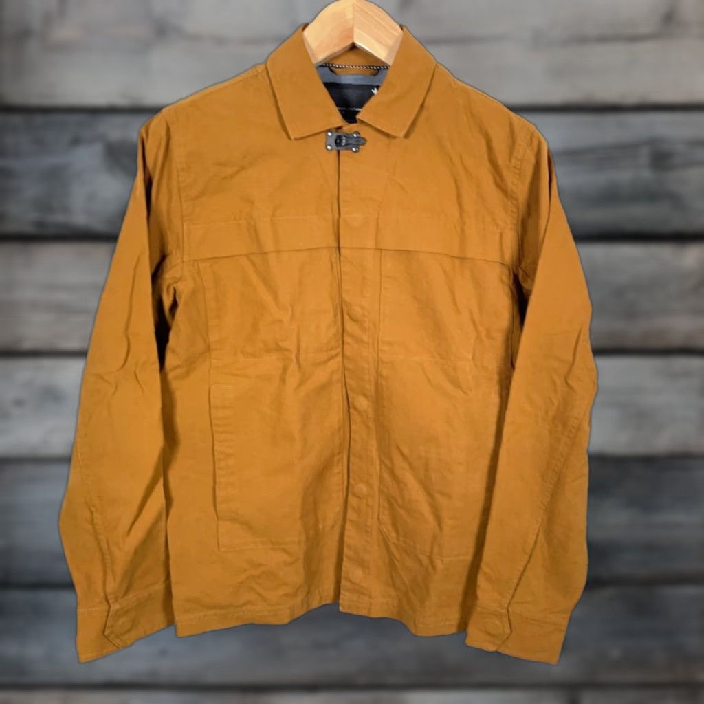 Tavik Tavik Jacket Men Small Brown Canvas Snap Button Beach Culture Unlined Pockets Cotton Casual Workwear Shirt/Coat Style Basic Jacket Size US S / EU 44-46 / 1 - 1 Thumbnail