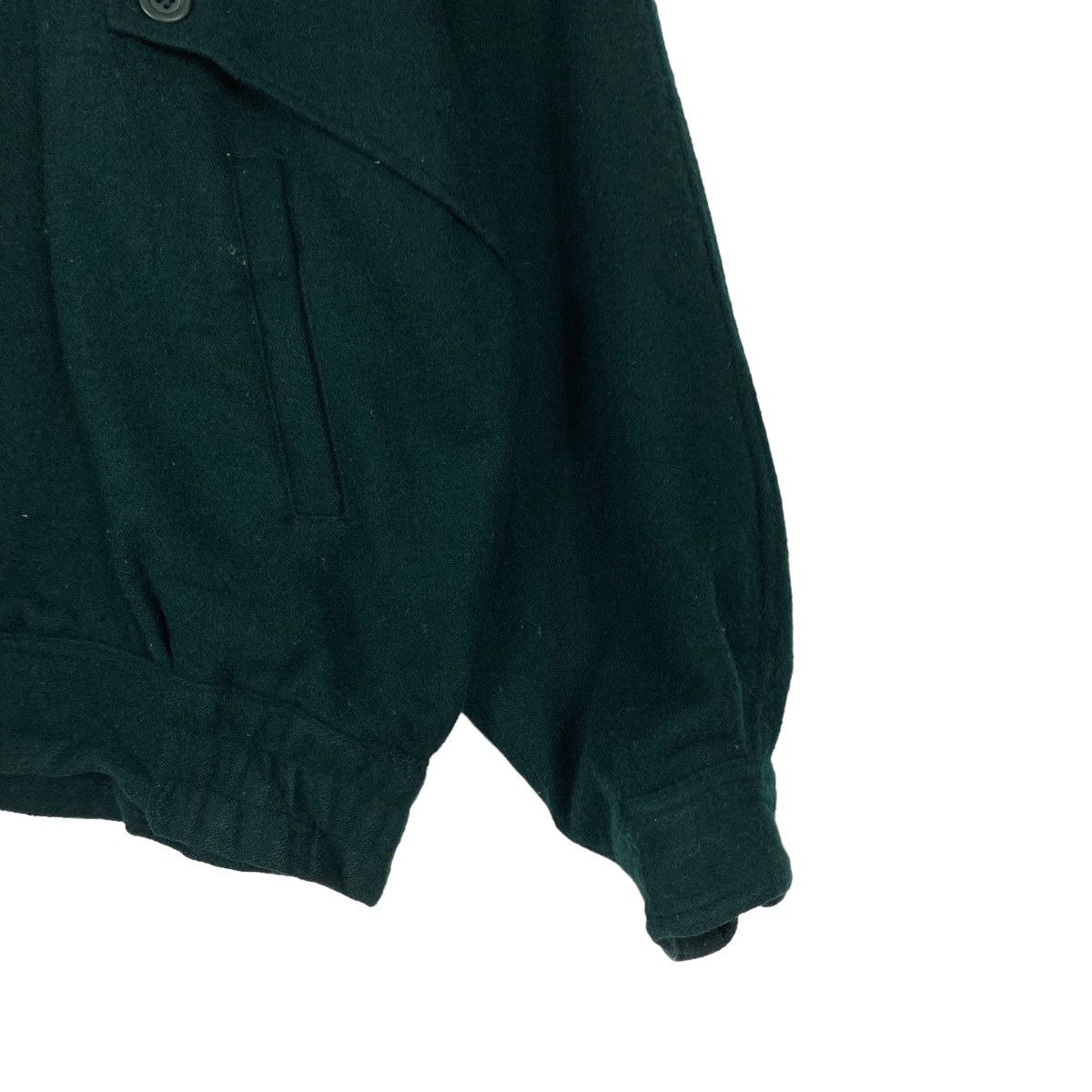 Addict Clothes Japan Vintage 90s Pierre Bonee Green Bomber Wool Jacket Size US L / EU 52-54 / 3 - 6 Thumbnail