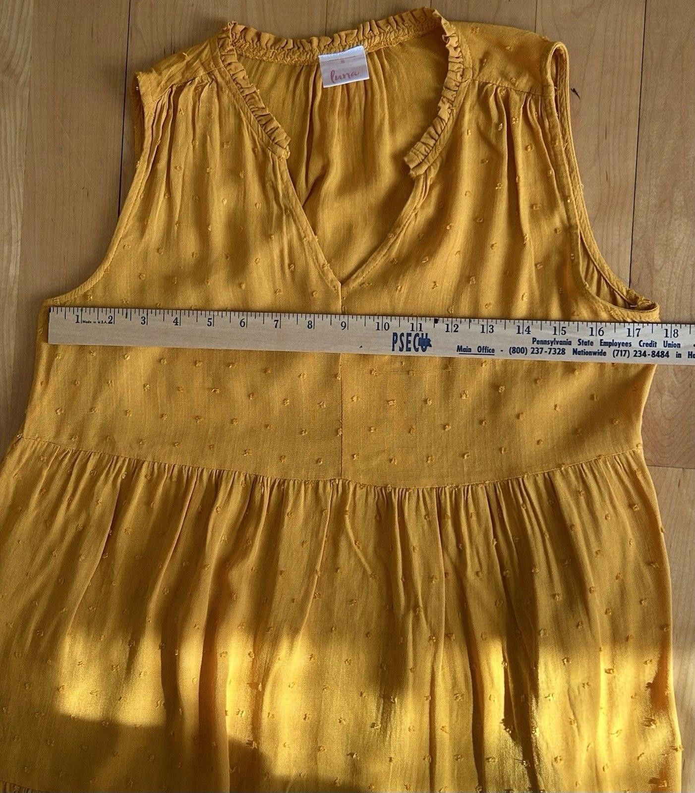 Free People Free People Luna Gold Yellow Boho Festival Babydoll Dress Size S / US 4 / IT 40 - 8 Thumbnail