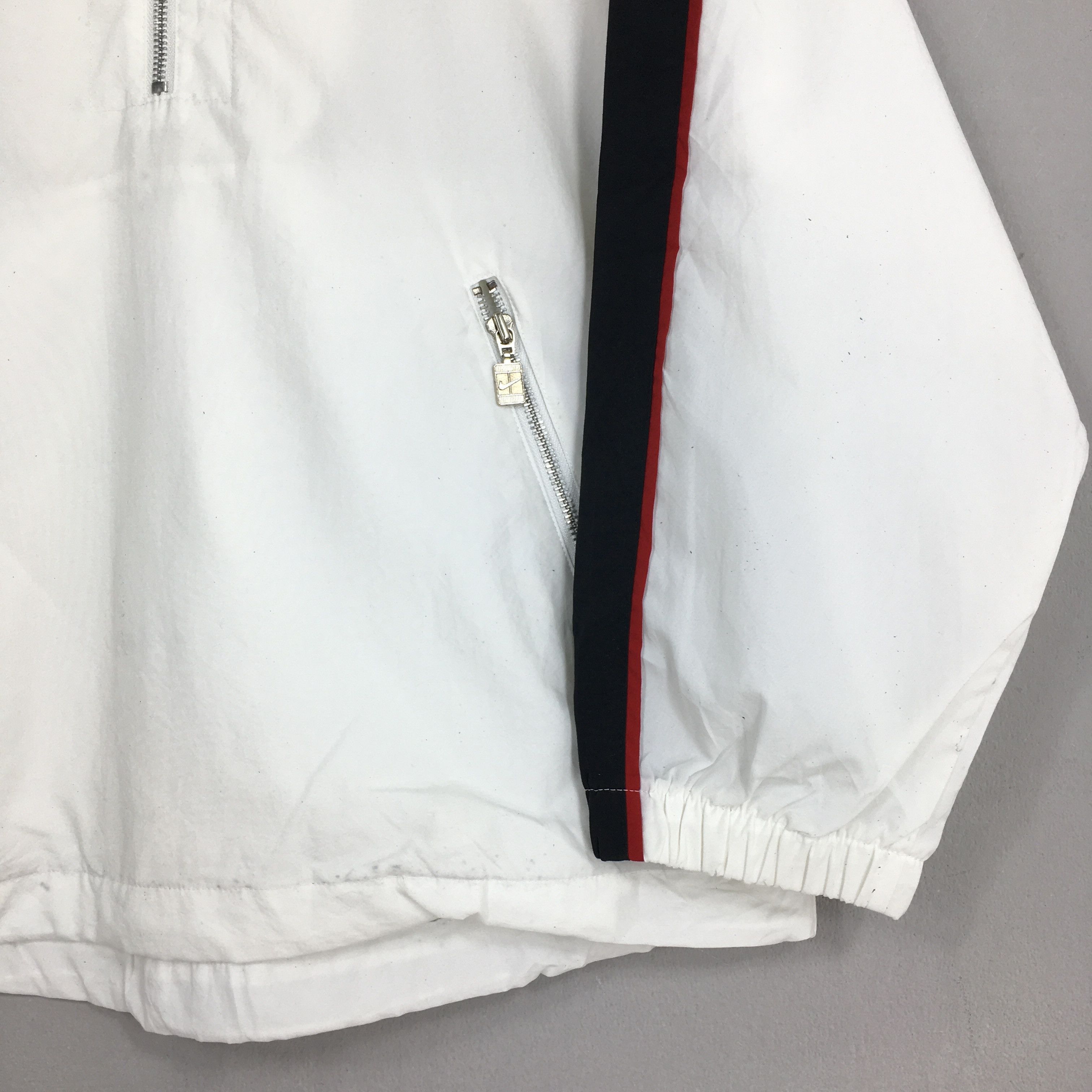 Nike 90's Nike Andre Agassi Windbreaker White Jacket Medium Size US M / EU 48-50 / 2 - 8 Thumbnail