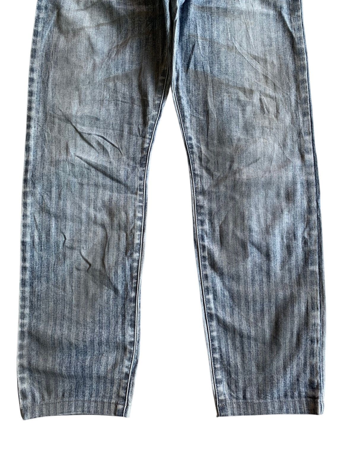 Tornado Mart TORNADO MART STRIPE JAPANESE STRETCH DISTRESSED DENIM Size US 32 / EU 48 - 5 Thumbnail