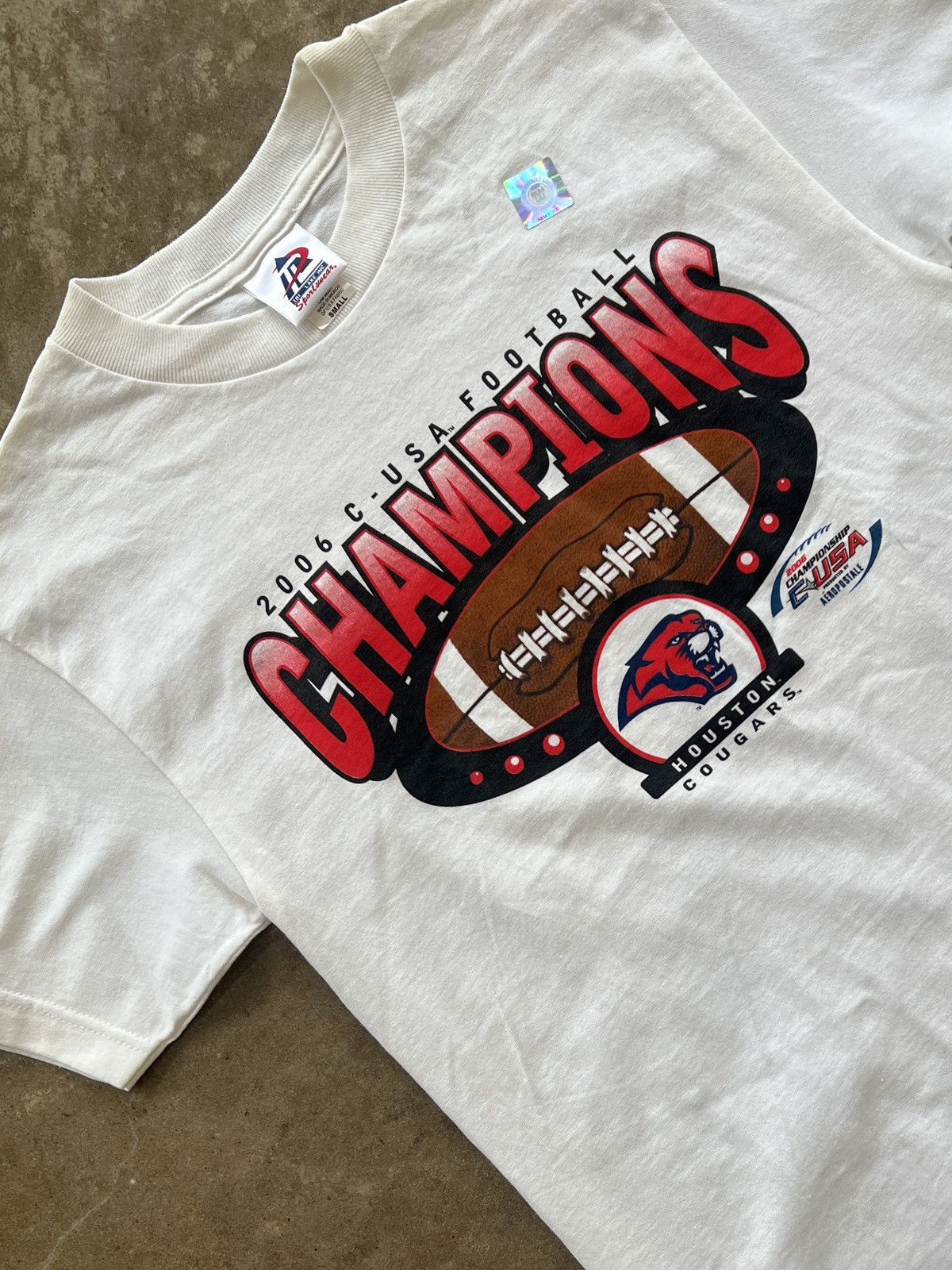 Vintage 2006 Y2K Houston Cougars Football Champions DS Tee Small Size US S / EU 44-46 / 1 - 1 Thumbnail