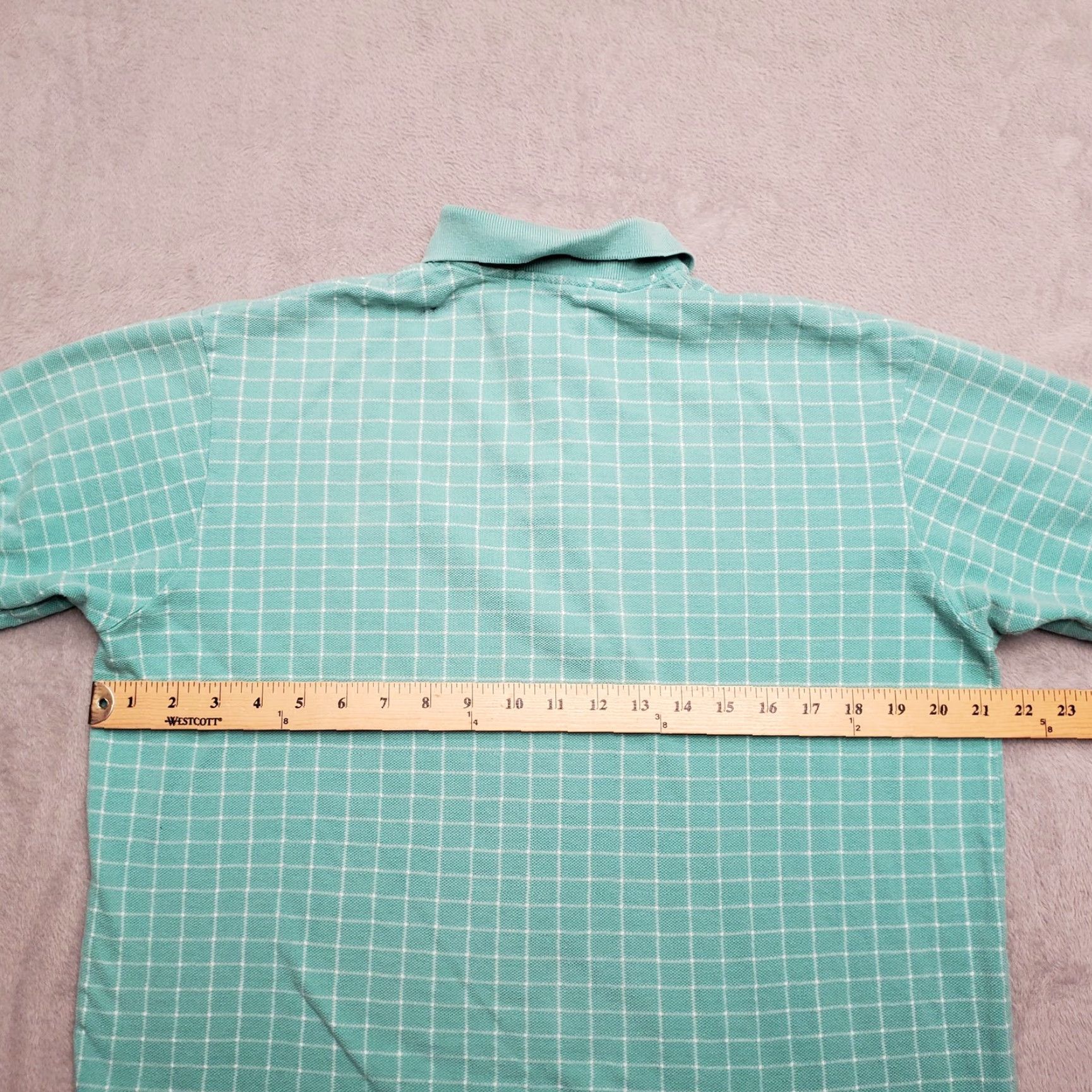 Polo Ralph Lauren Polo Ralph Lauren Shirt Mens Large Green Windowpane Check Short Sleeve Plaid Size US L / EU 52-54 / 3 - 8 Thumbnail
