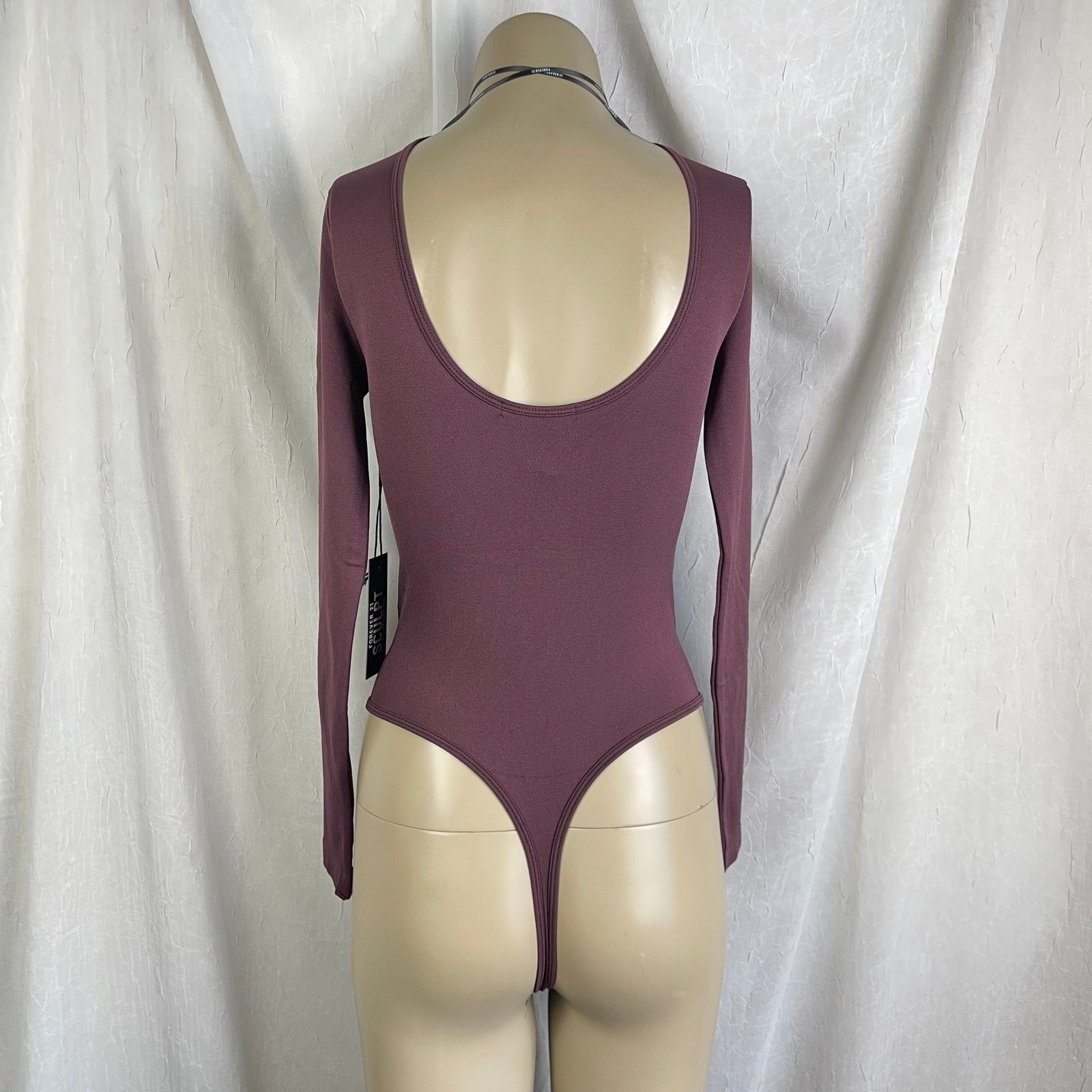 Forever 21 Forever 21 Sculpt Butter Seamless Thong Bodysuit V Purple S Size S / US 4 / IT 40 - 9 Thumbnail