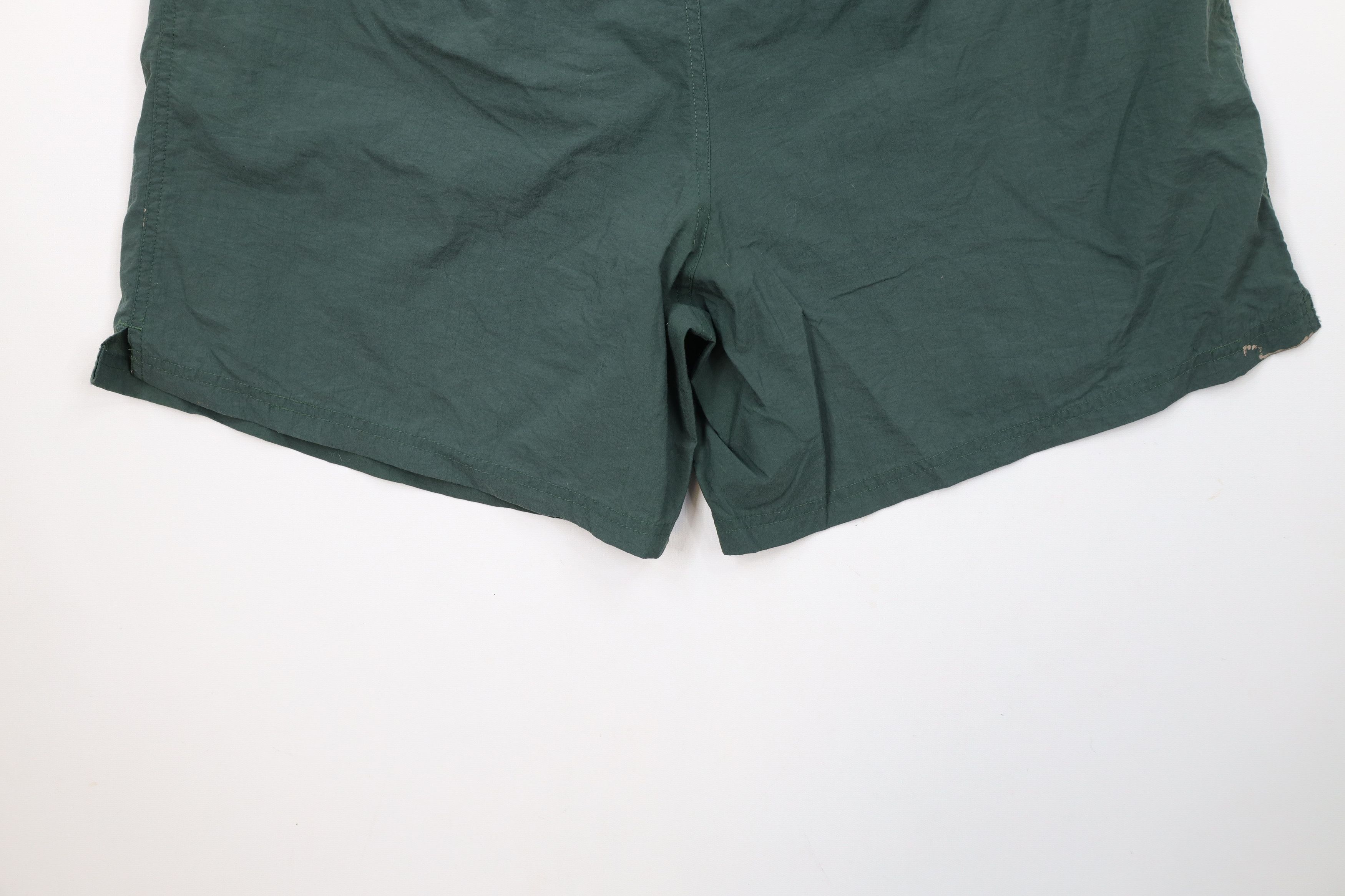 Champion × Vintage Vintage 90s Champion Spell Out Lined Shorts Baggies Green Size US 36 / EU 52 - 15 Thumbnail
