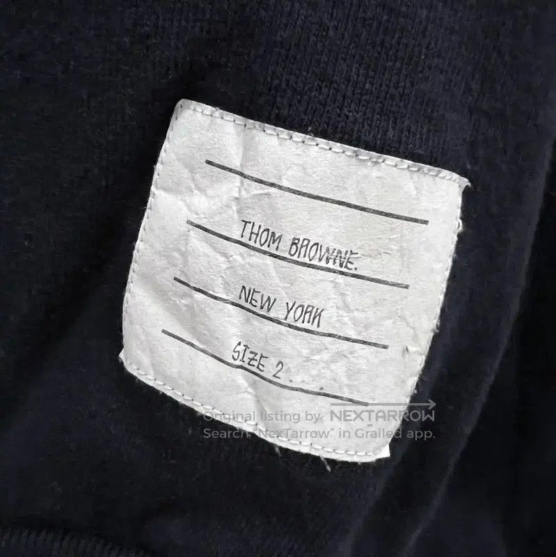 Thom Browne Thom Browne Women's Navy Long Sleeve Sweatshirt . Size XXS / US 00 / IT 34 - 3 Thumbnail