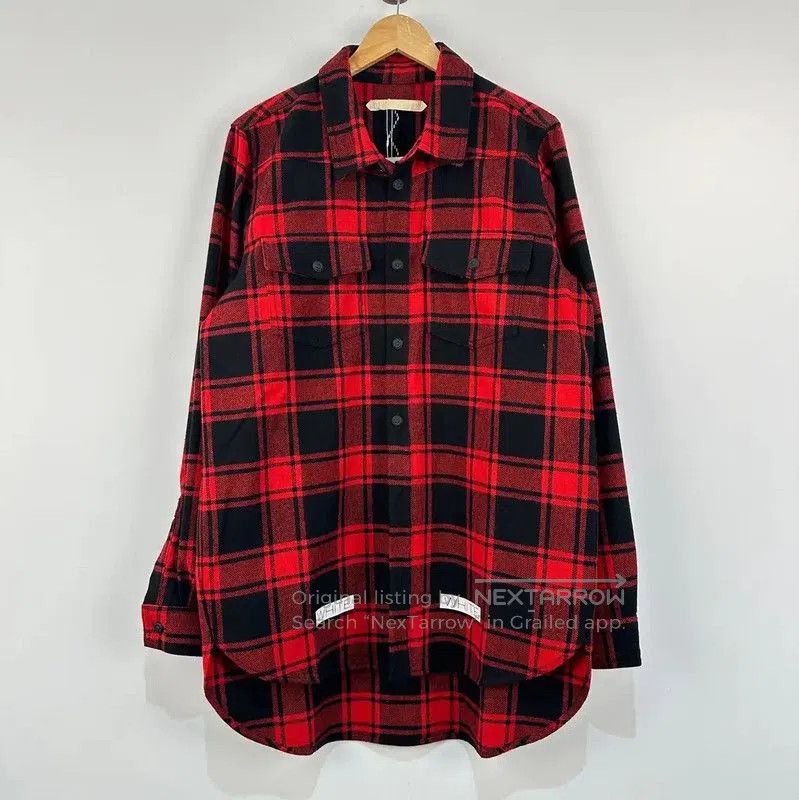 Off-White Off-White Red Wool Men's Cardigan . Size US S / EU 44-46 / 1 - 1 Thumbnail