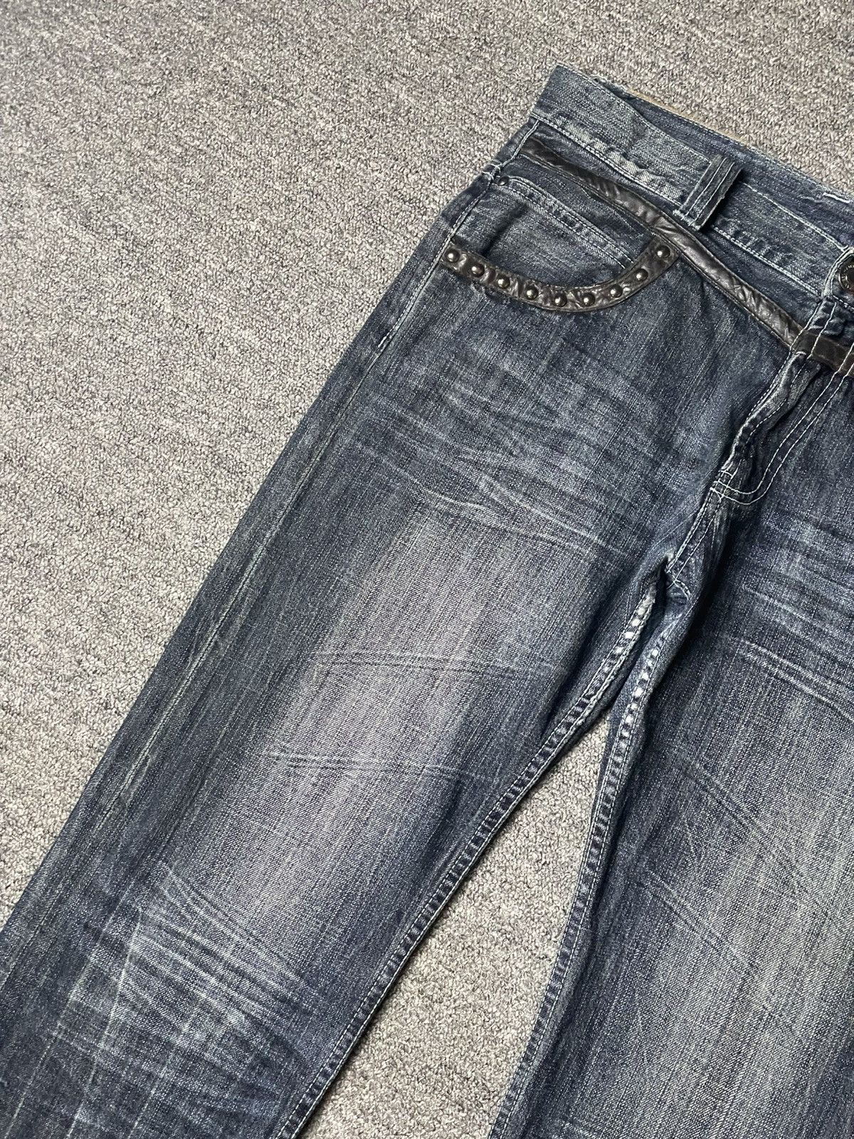 Japanese Brand × Vintage Vintage ORIRIN Brand Distressed Punk Jeans (112) Size US 35 - 6 Thumbnail