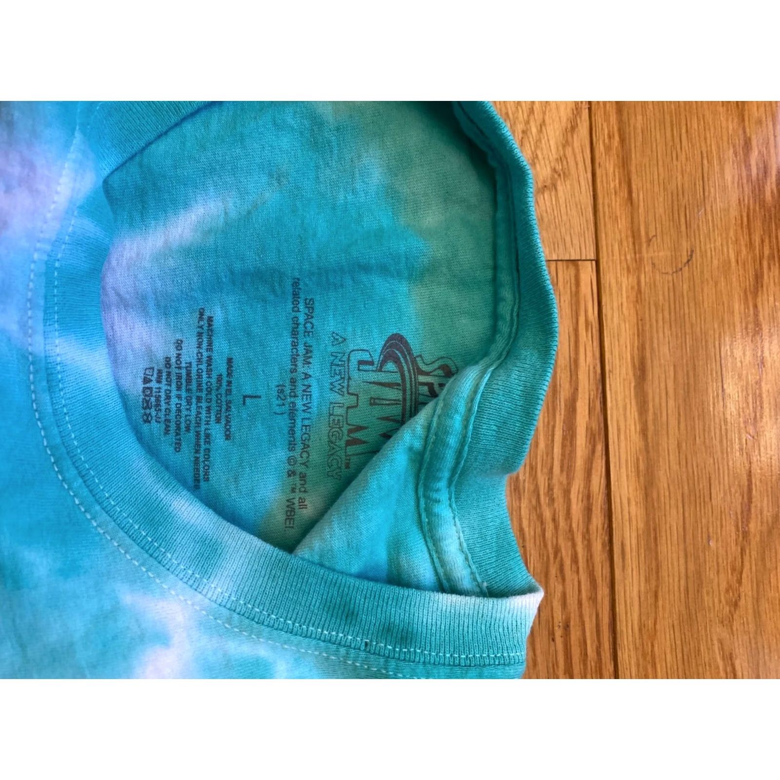 Vintage Space Jam Space Jam 2 Tune Squad Mens TShirt Crew Neck Short Sleeve Tie Dye L Casual Graphic Tee Vintage No Size US L / EU 52-54 / 3 - 4 Thumbnail