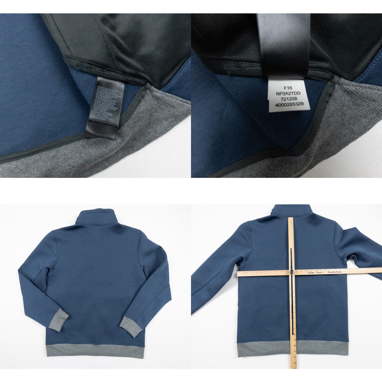 The North Face North Face Jacket Mens Large Blue Thermal 3D Full Zip Jersey Knit Outdoors Size US L / EU 52-54 / 3 - 8 Thumbnail