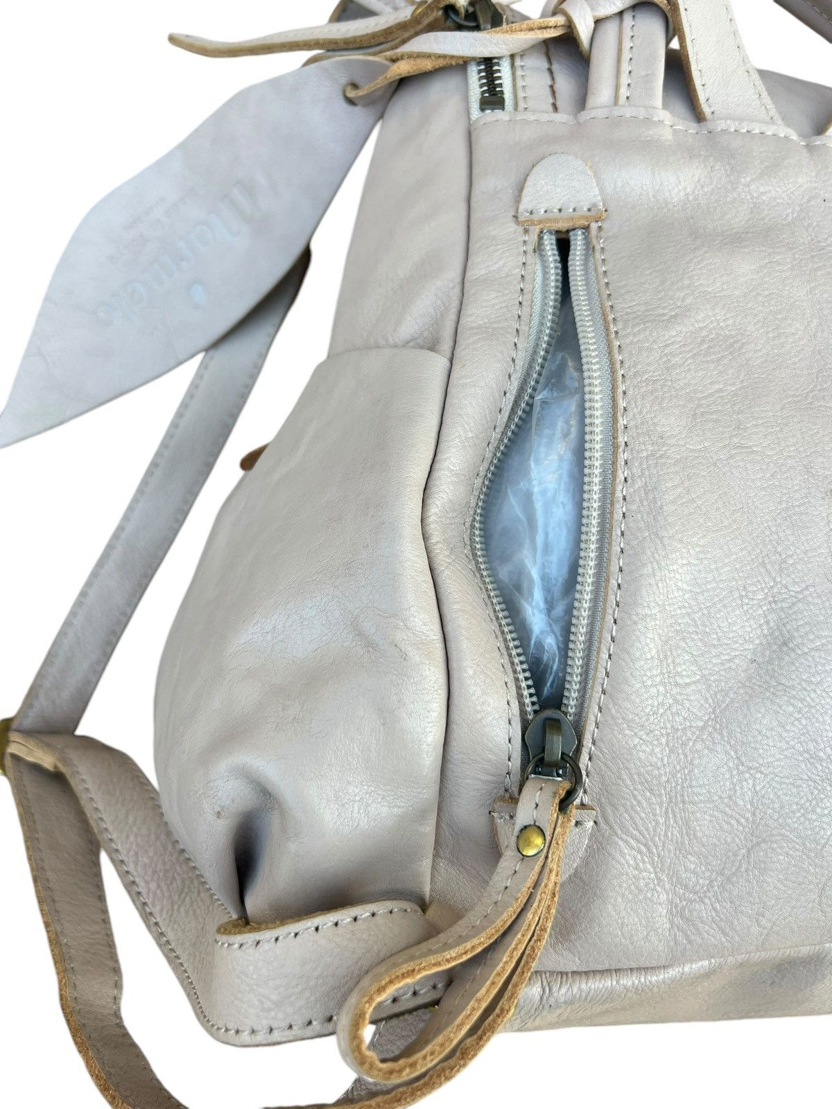 Leather Vintage Marmelo Japan Patina Leather Backpack Bag Size ONE SIZE - 11 Thumbnail