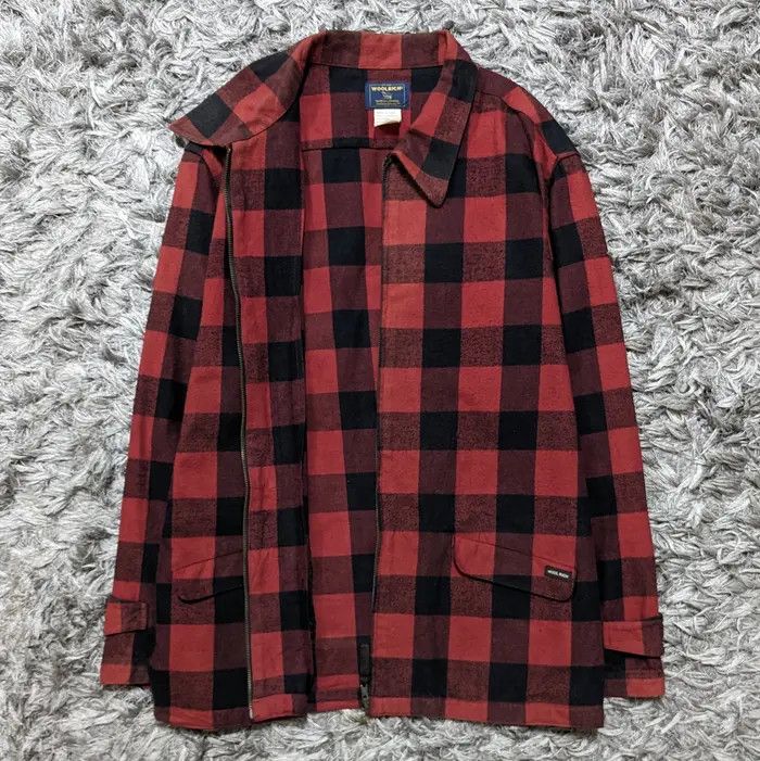 Woolrich Woolen Mills Vintage Woolrich Woolen Mills Checkered Wool Flannel Jacket Size US L / EU 52-54 / 3 - 3 Thumbnail