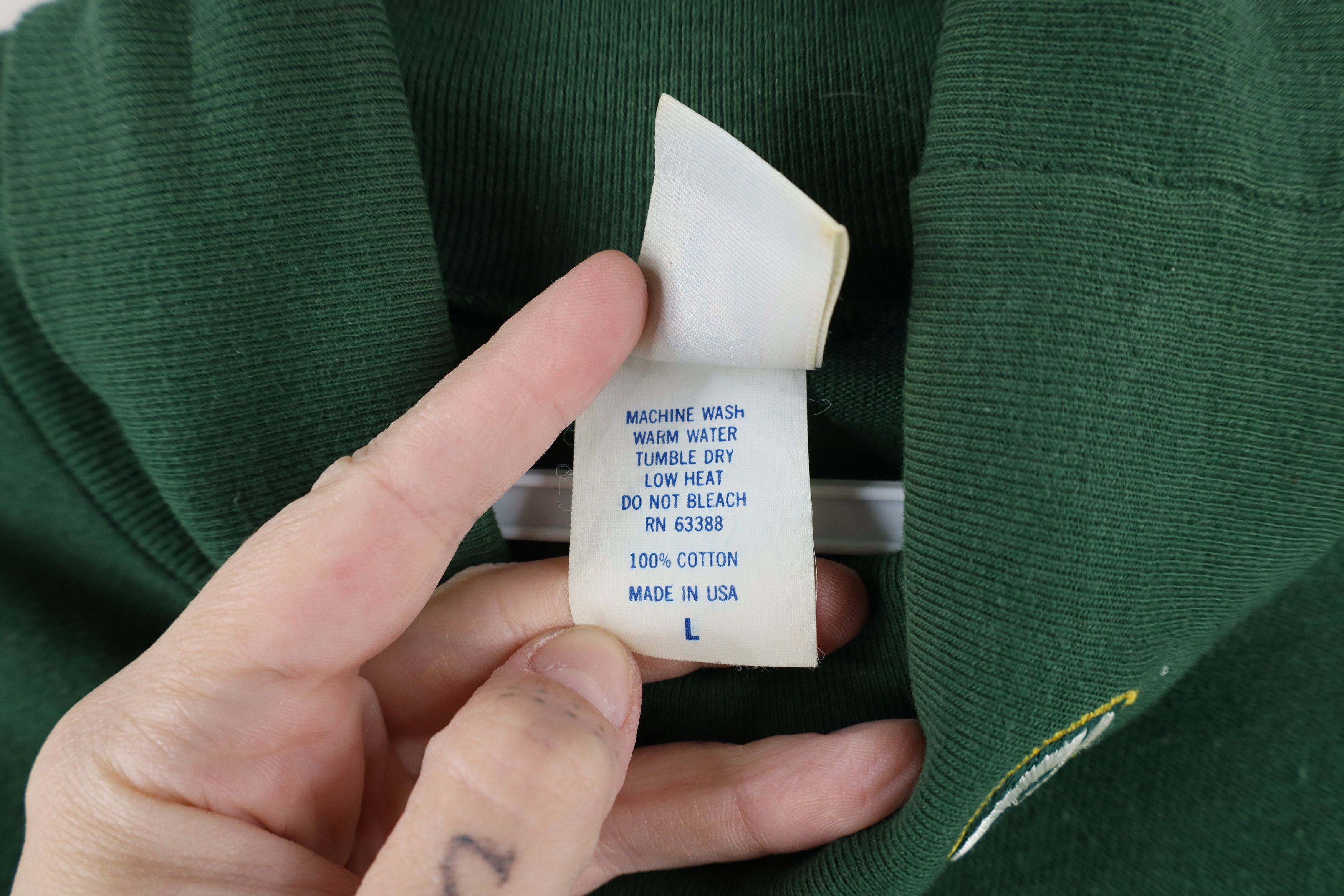 Vintage Vintage 90s Packers Football Turtleneck T-Shirt Green USA Size US L / EU 52-54 / 3 - 8 Thumbnail