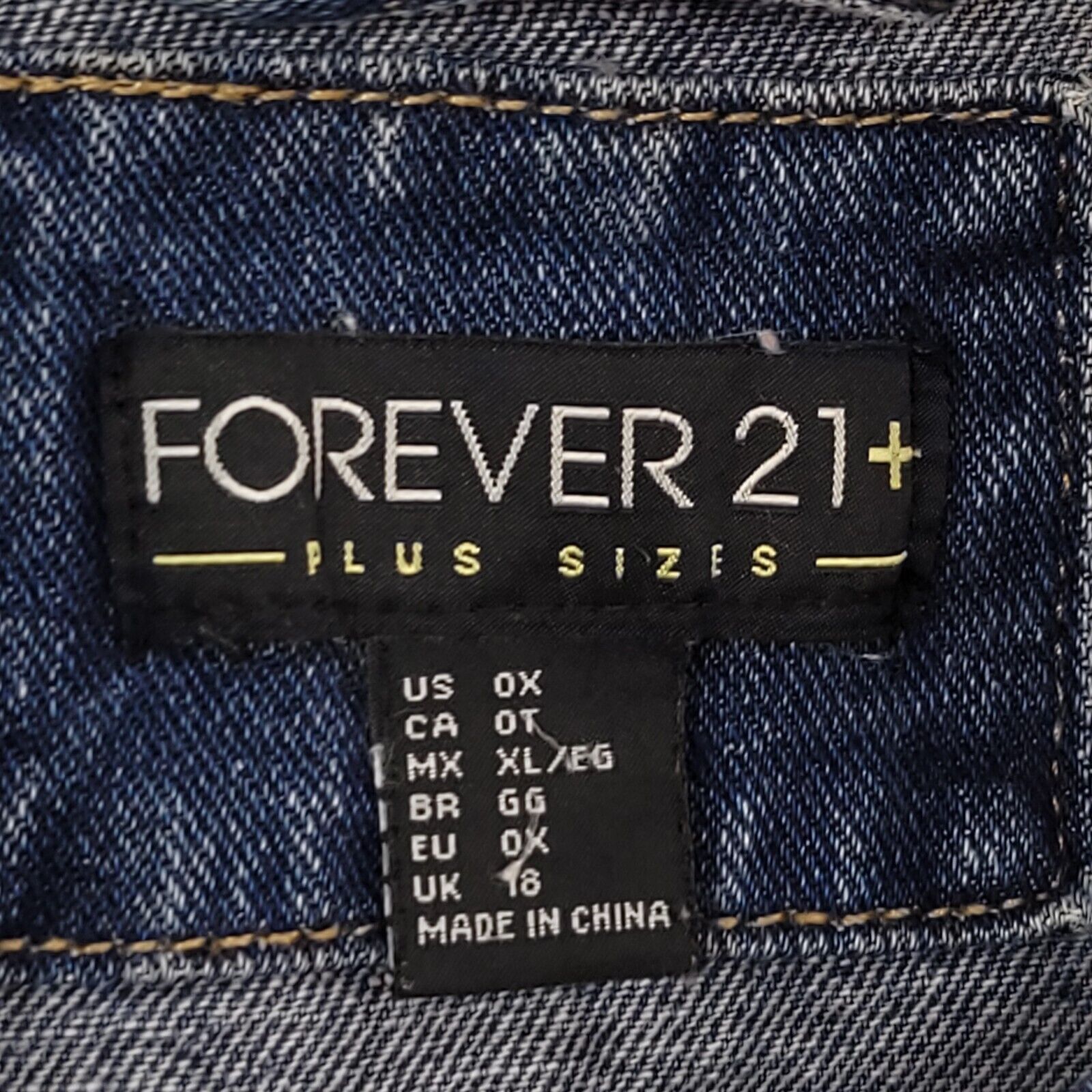 Forever 21 Forever 21 Casual Long Sleeve Jean Jacket Women Size 0X Blue Size XL / US 12-14 / IT 48-50 - 3 Thumbnail