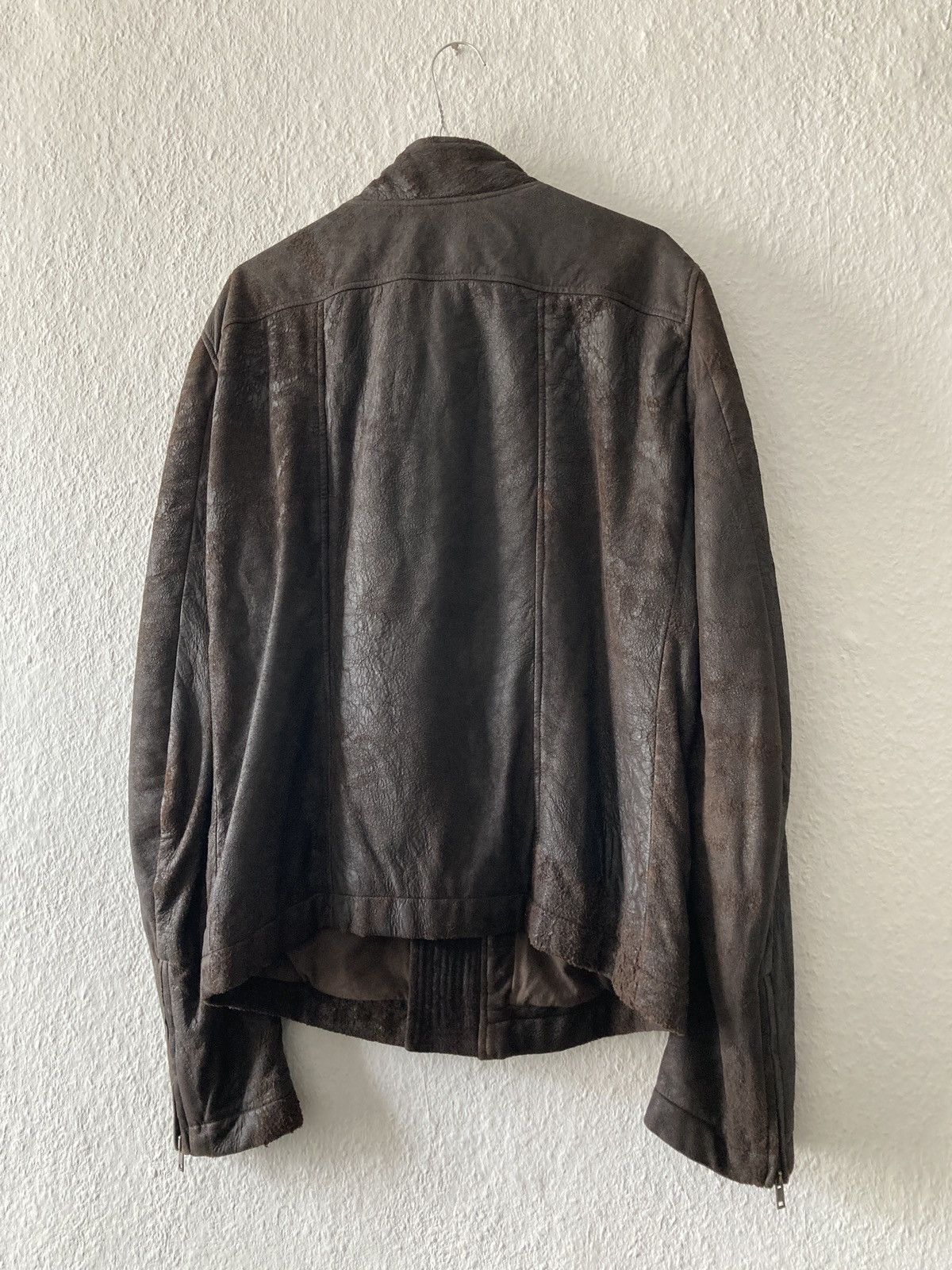 Rick Owens F/W 09 “CRUST” Bitter Blistered Lamb Mollino Leather Jacket Size US L / EU 52-54 / 3 - 13 Thumbnail
