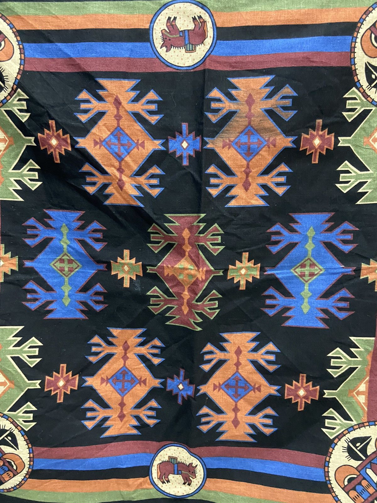 Other VINTAGE PARIS NATIVE AMERICAN BANDANA Size ONE SIZE - 6 Thumbnail