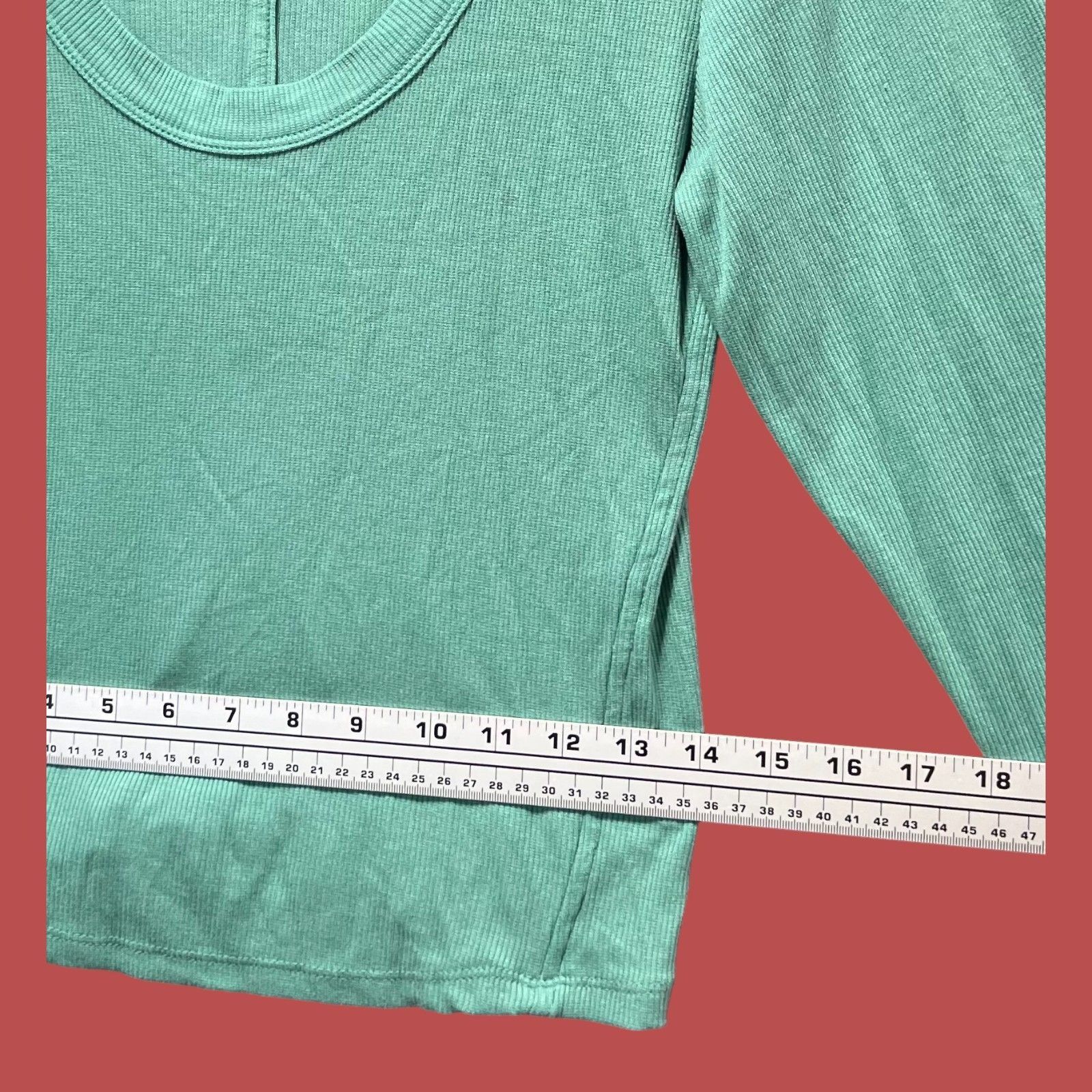 Other Universal Thread - Women's Ribbed Long Sleeve Scoopneck T-Sh Size XL / US 12-14 / IT 48-50 - 6 Thumbnail