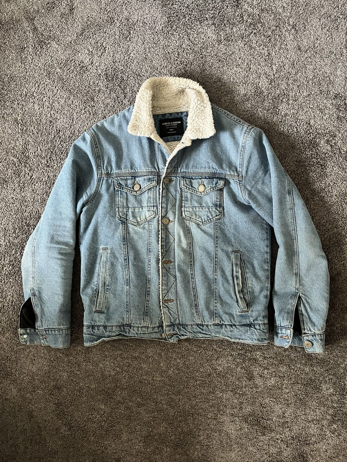Other Sunrise Kingdom men's denim sherpa jacket Size US S / EU 44-46 / 1 - 1 Thumbnail
