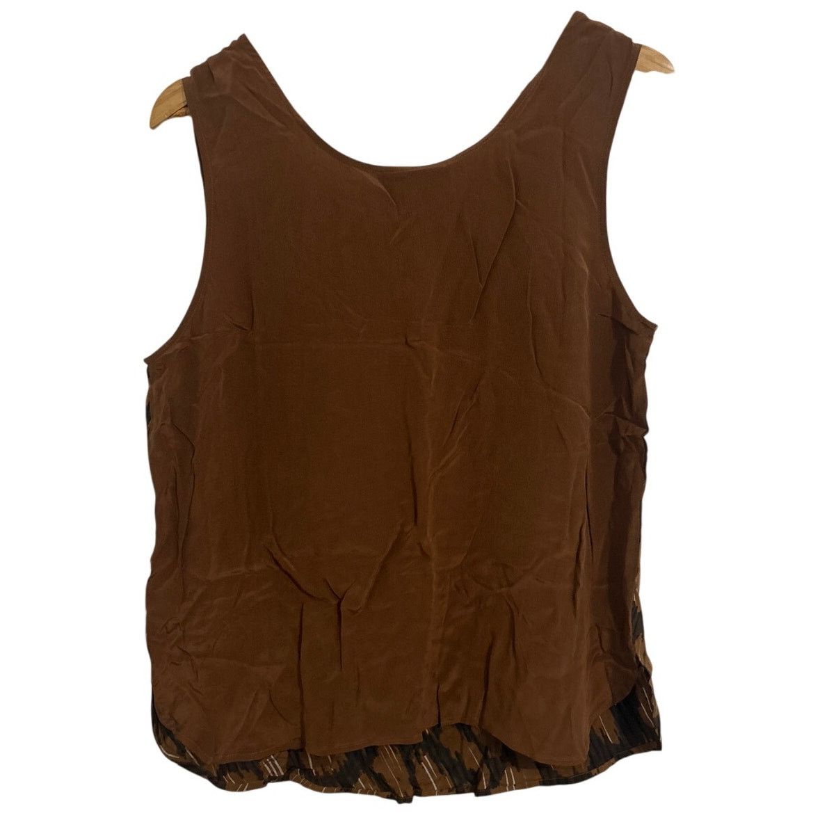 Bob Mackie Vintage Bob Mackie Wearable Art 100% Silk Brown Sleeveless Size M / US 6-8 / IT 42-44 - 3 Thumbnail