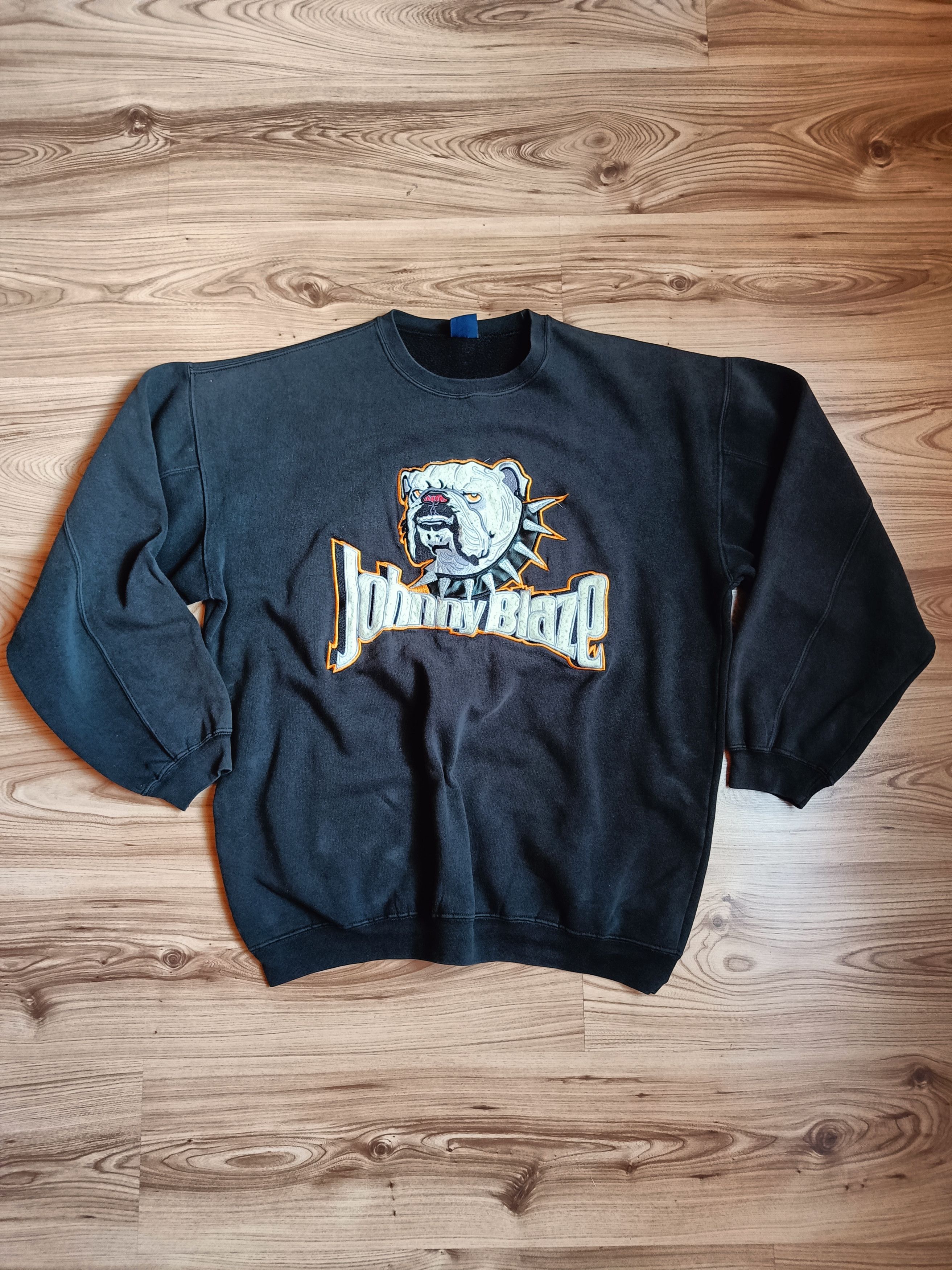 Vintage rare johnny blaze bulldog sweatshirt crewneck Method Man | Grailed