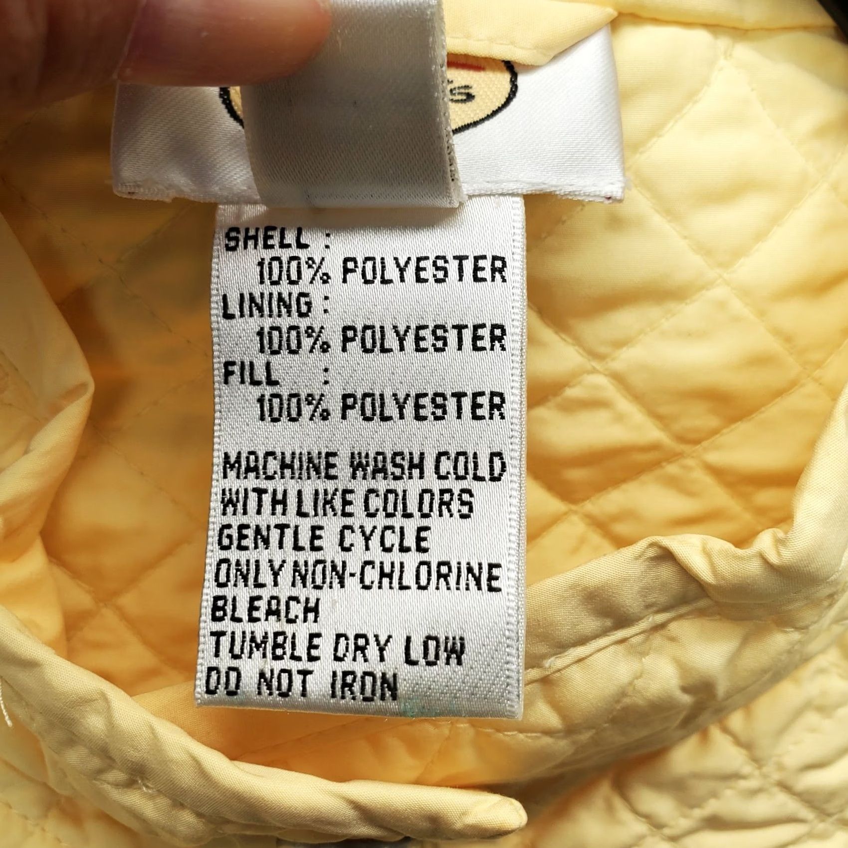 Talbots Talbots Quilted Vest Womens XL Yellow Lined Sleeveless Mock Neck Snap Button Shirt Size XL / US 12-14 / IT 48-50 - 6 Thumbnail