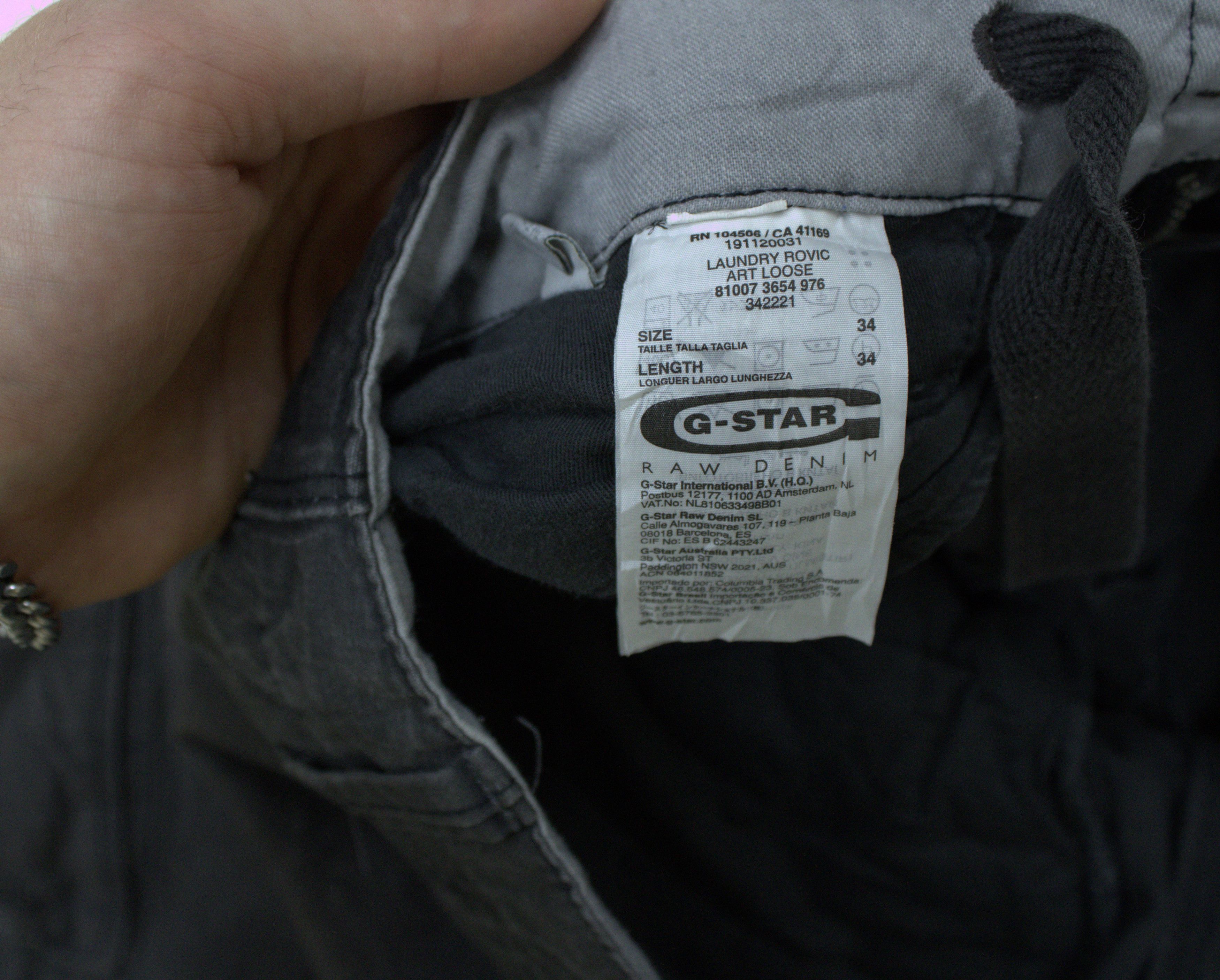 G-Star G-Star Raw Black Denim Jeans Size US 36 / EU 52 - 3 Thumbnail