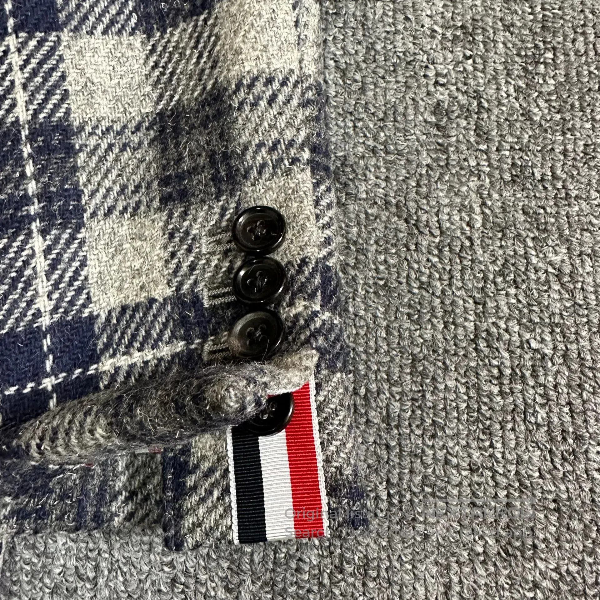 Thom Browne Thom Browne Gray-Blue Plaid Coat. Size US S / EU 44-46 / 1 - 2 Thumbnail