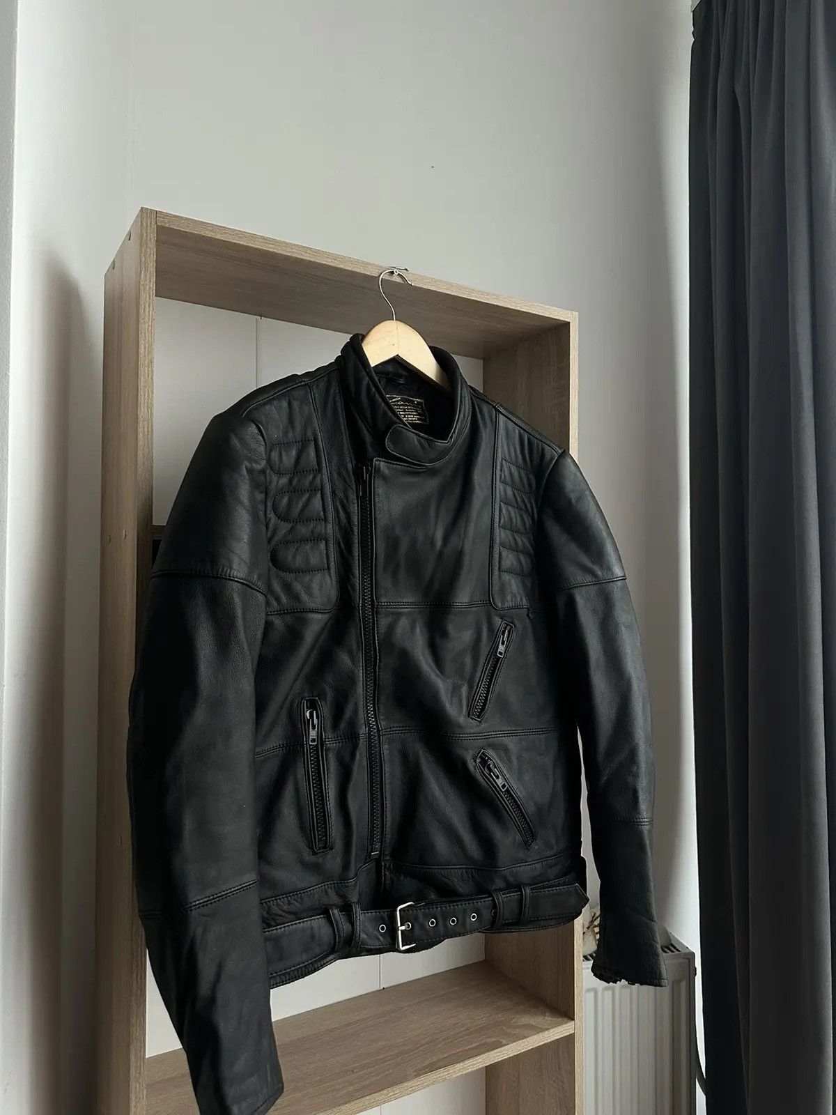 Louis W. × Lui's × Vintage Vintage LOUIS Black International Biker Motorcycle Jacket Size US M / EU 48-50 / 2 - 9 Thumbnail