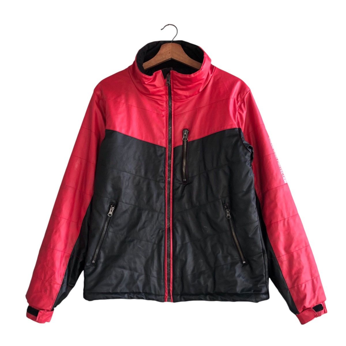 Vintage Ride On Aegis Biker Leather Jacket Size L Size US L / EU 52-54 / 3 - 1 Thumbnail