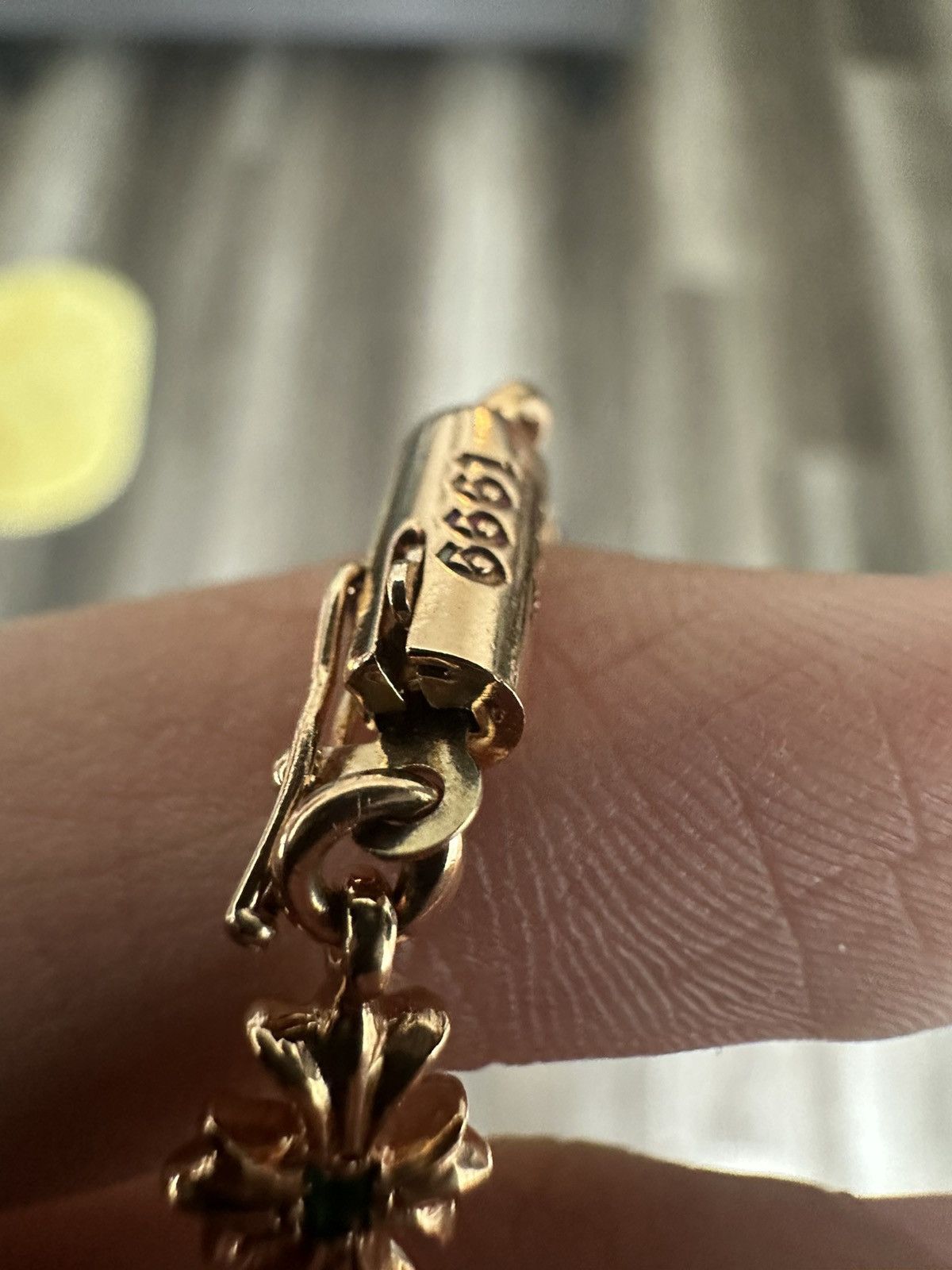 Chrome Hearts 🔥Chrome Hearts 22K Tiny CH Plus Emerald Bracelet🔥 Size ONE SIZE - 6 Thumbnail