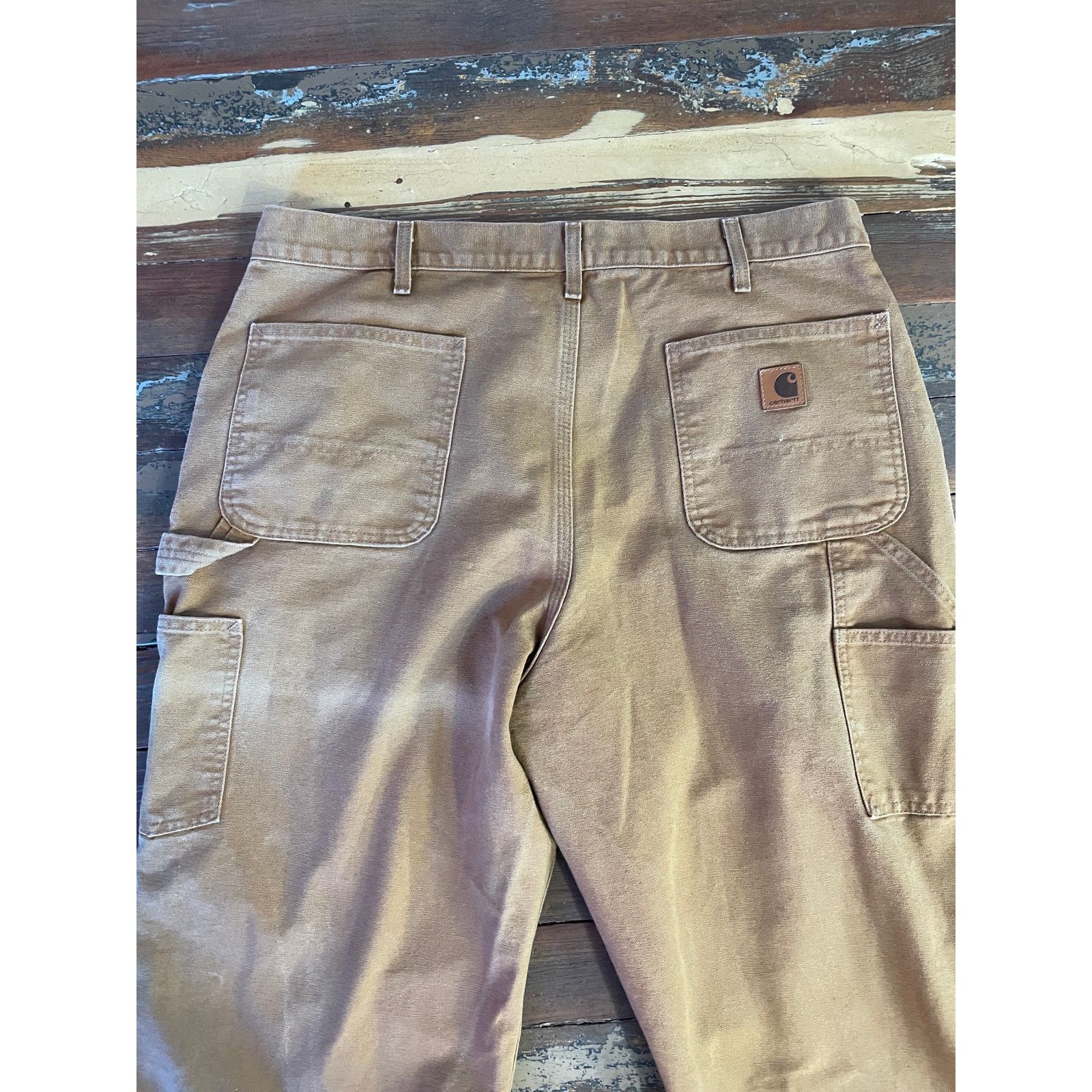 Carhartt Carhartt B11 Brown Duck Canvas Work Pants Mens 38x36 Size US 38 / EU 54 - 8 Thumbnail