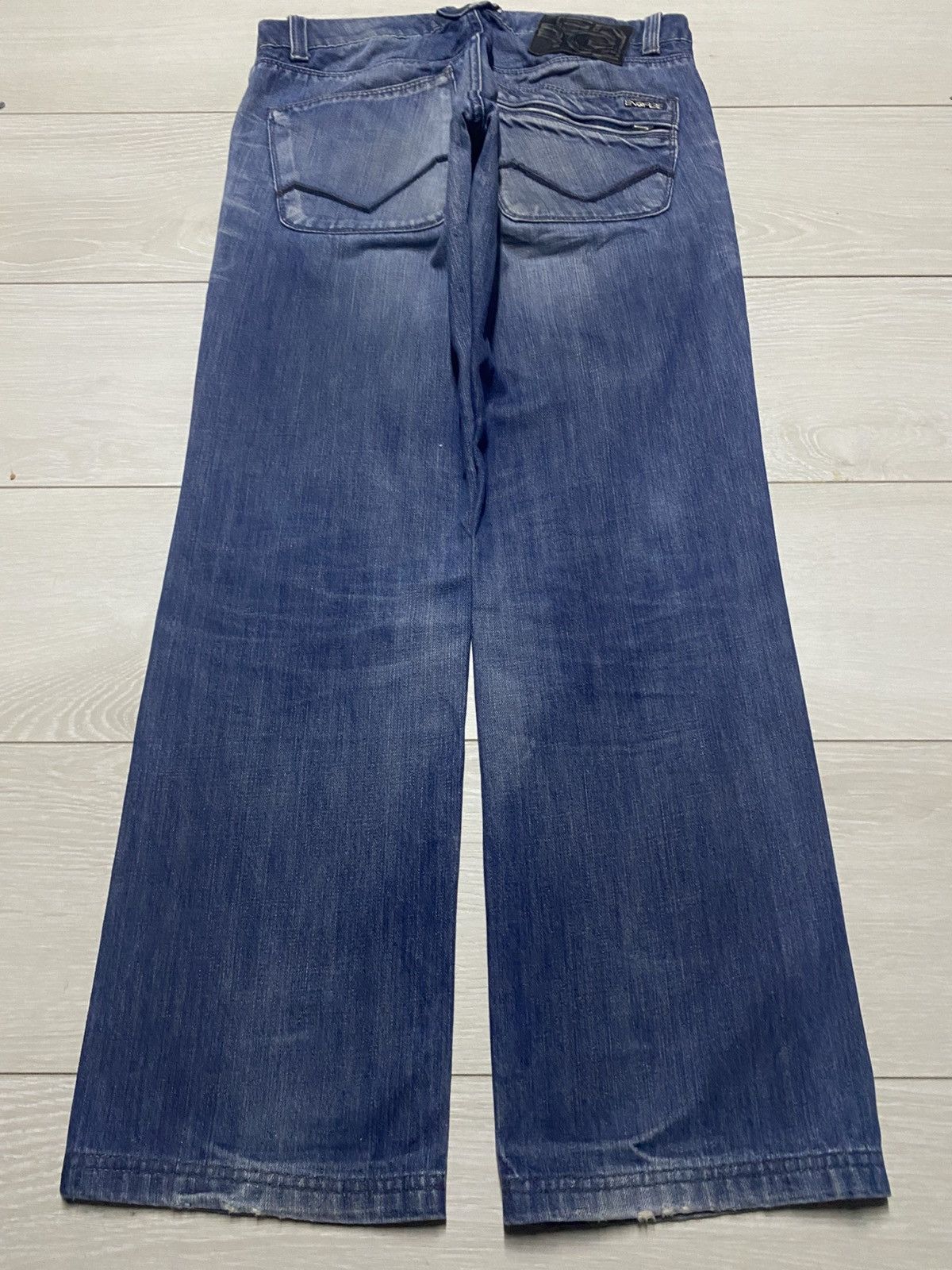 Energie Vintage Style Clash Energy Faded Wash Distressed Jeans Size US 31 - 2 Thumbnail