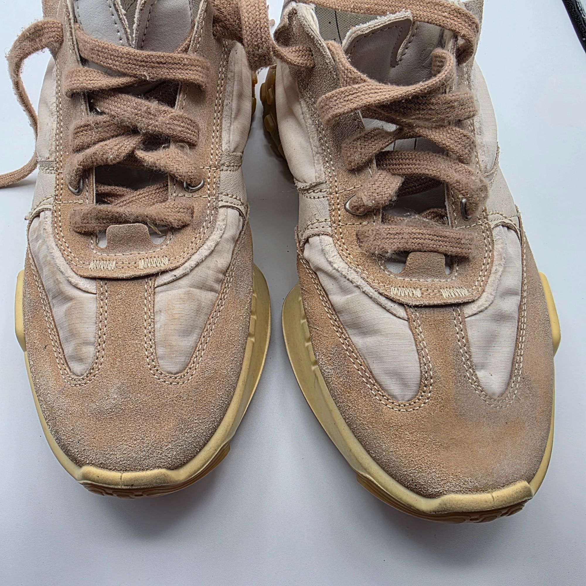 Ecco ECCO Retro Sneaker Womens Size 10.5 Beige Brown Shoes Casual Size US 10.5 / IT 40.5 - 10 Thumbnail