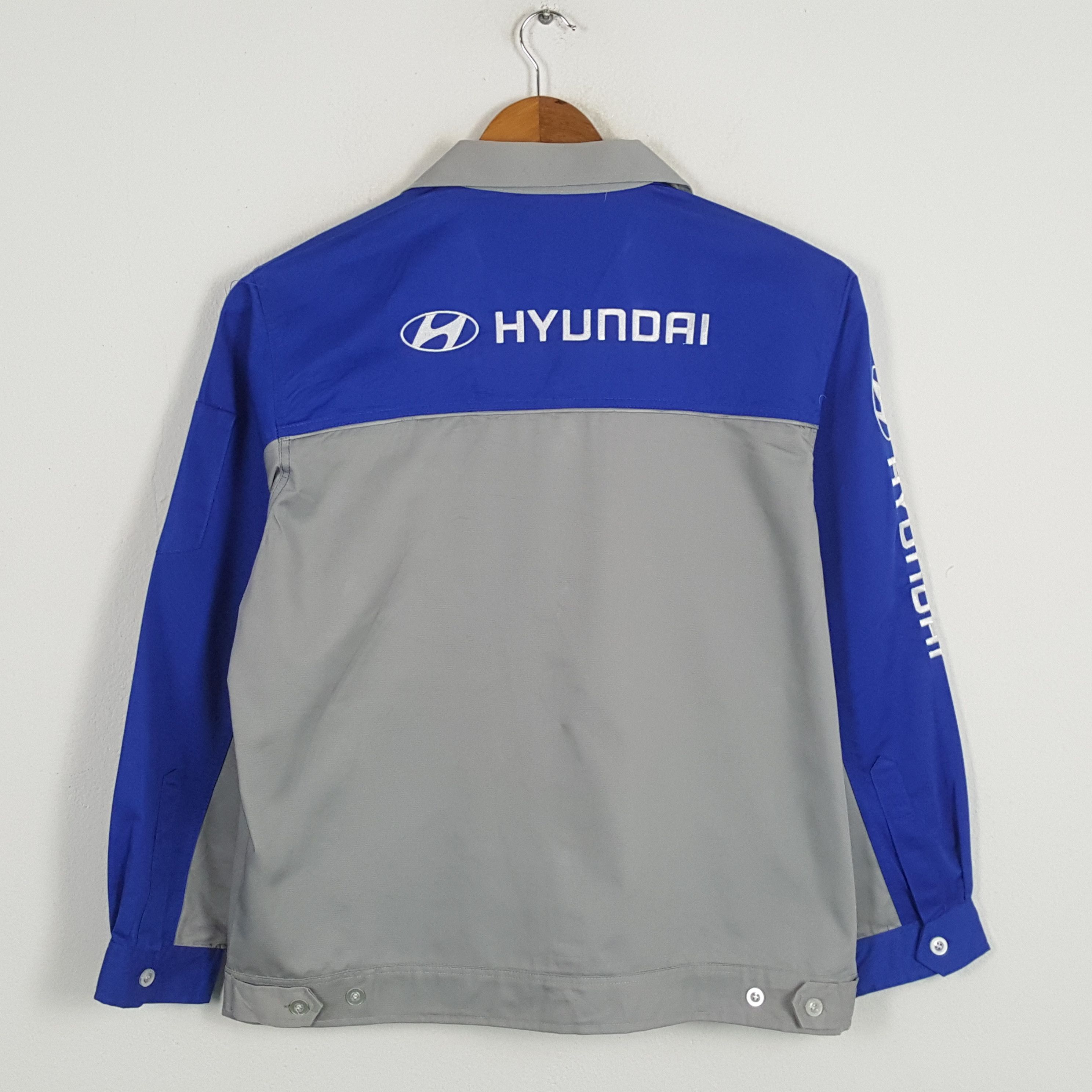 Vintage Vintage HYUNDAI Korea Vehicle Motorsports Jacket Size US L / EU 52-54 / 3 - 1 Thumbnail