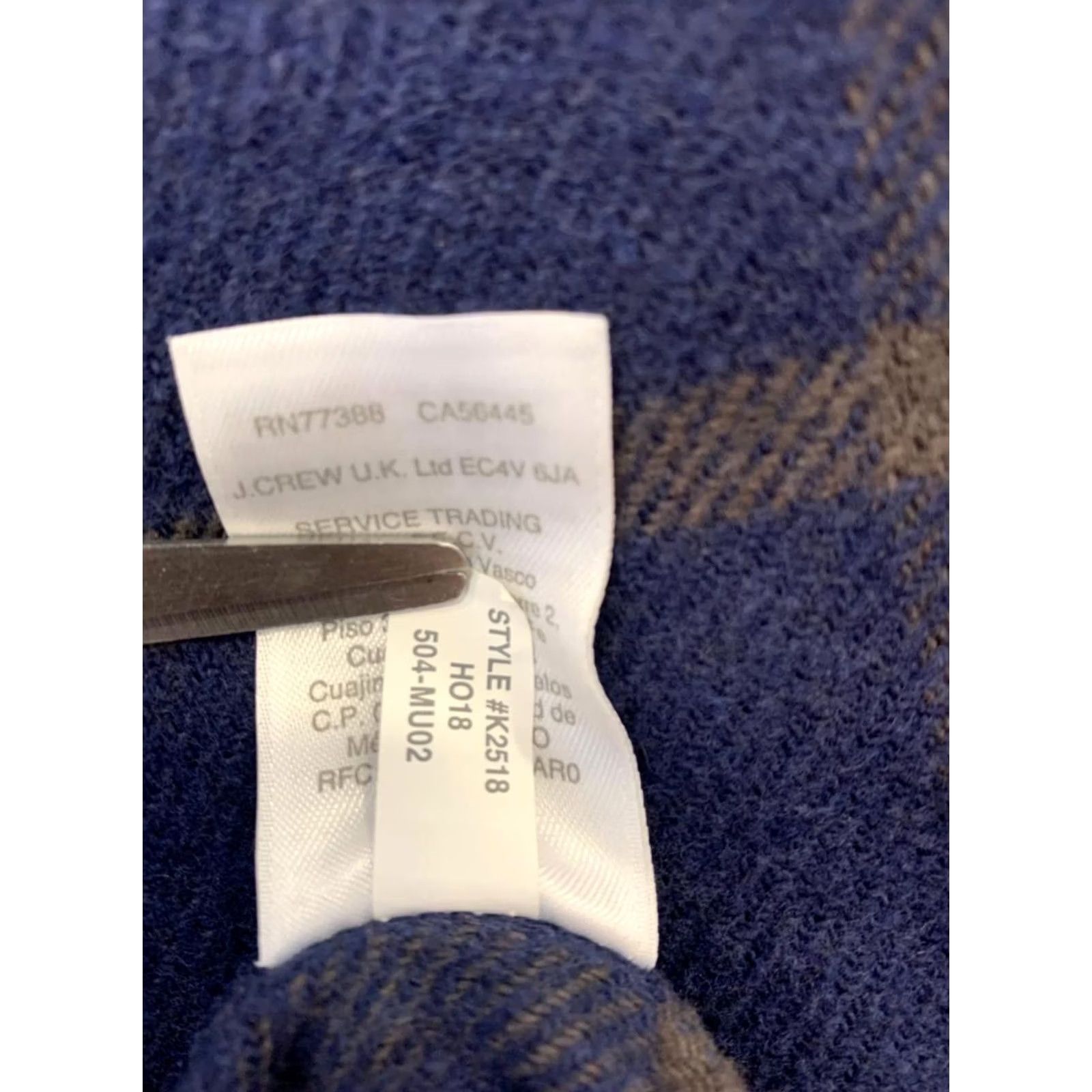 Wallace & Barnes Wallace & Barnes J.Crew Flannel Overshirt XXL Blue Plaid Heavy Shirt Jacket Shacket Workwear Mens 2XL Size US XXL / EU 58 / 5 - 4 Thumbnail