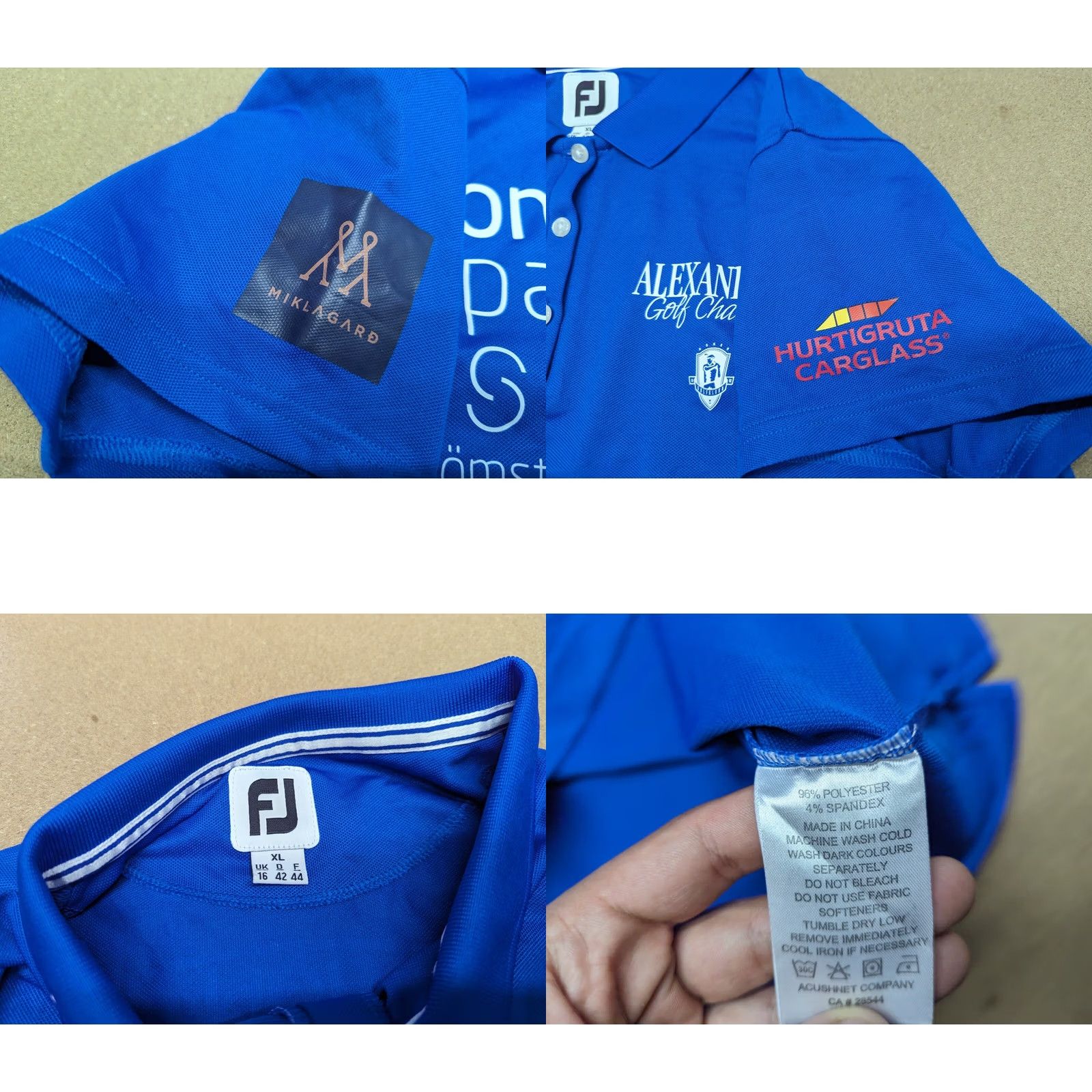 Footjoy FootJoy Polo Shirt Women XL Blue Tournament Short Sleeve Sponsors Golf Sport Shirt Size XL / US 12-14 / IT 48-50 - 8 Thumbnail